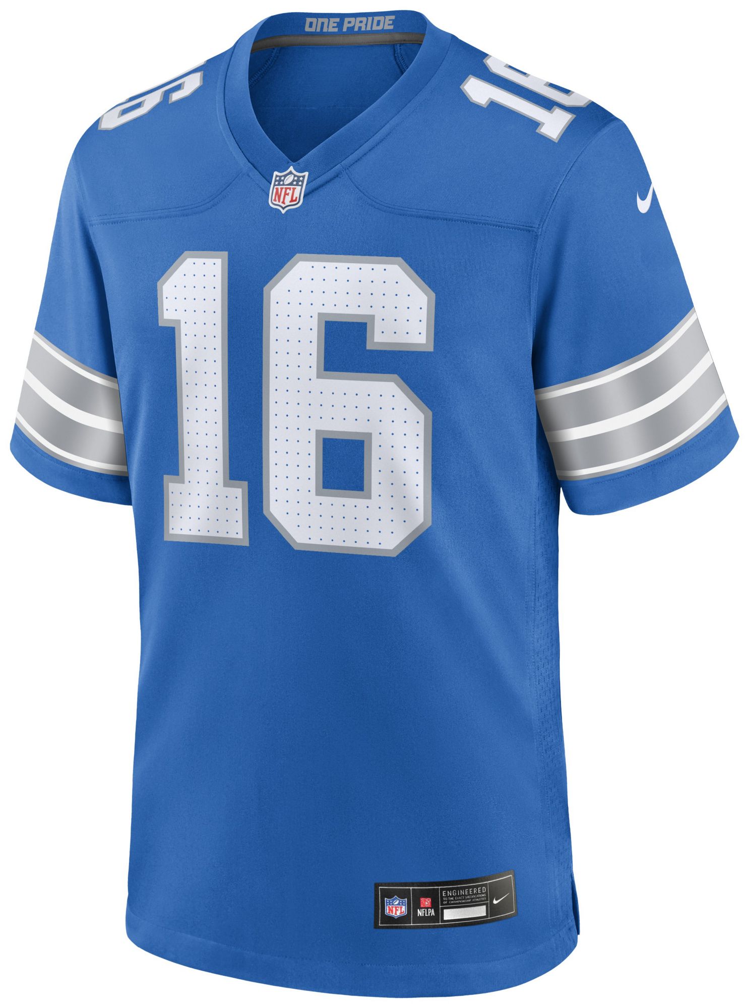Nike Men's Detroit Lions Jared Goff #16 Blue Game Jersey product image