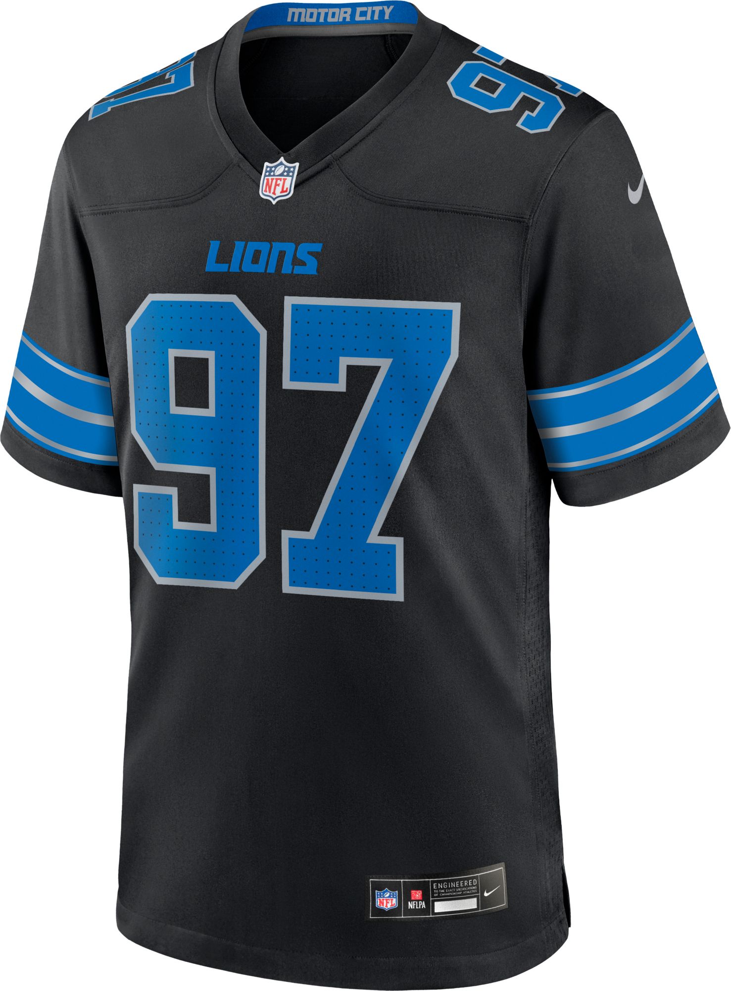 Nike Men's Detroit Lions Aidan Hutchinson #97 Alternate Black Game Jersey product image