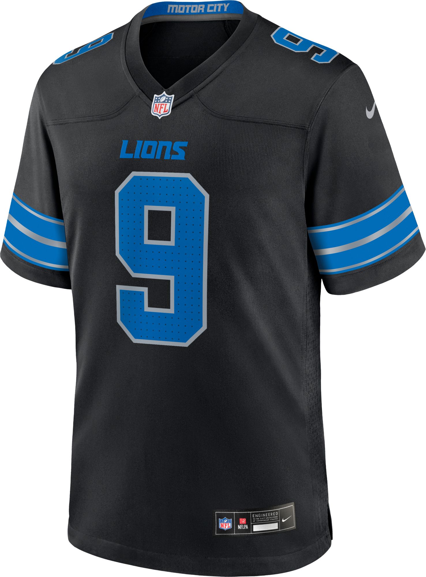 Nike Men's Detroit Lions Jameson Williams #9 Alternate Black Game Jersey product image