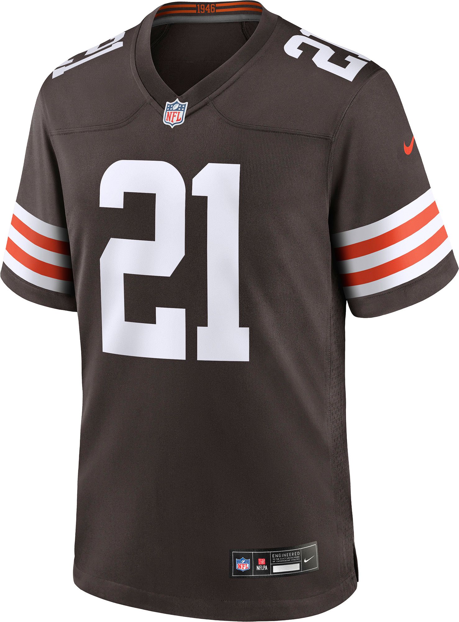 Nike Men's Denzel Ward #1 Cleveland Browns Brown Game Jersey product image