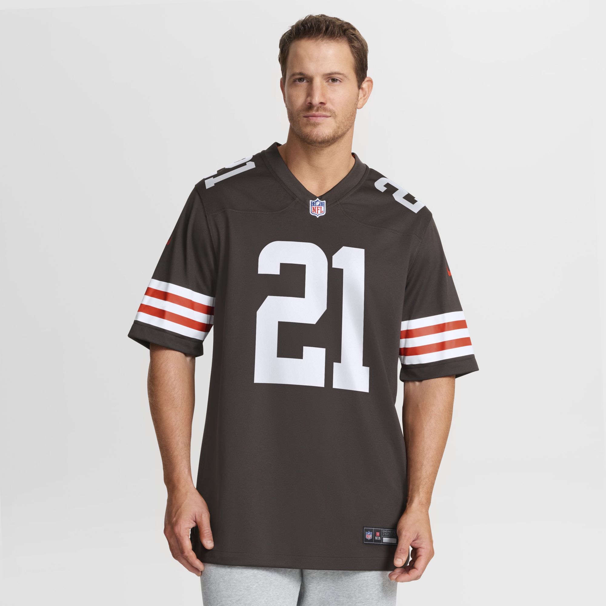 Nike Men's Denzel Ward #1 Cleveland Browns Brown Game Jersey product image