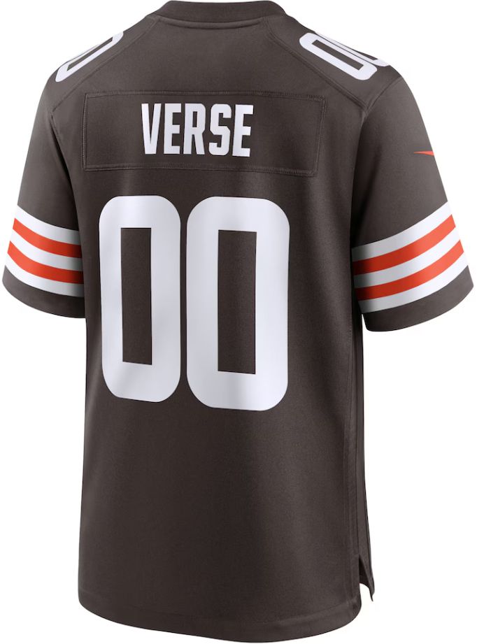 Nike Men's Cleveland Browns Jared Verse #8 Brown Game Jersey product image