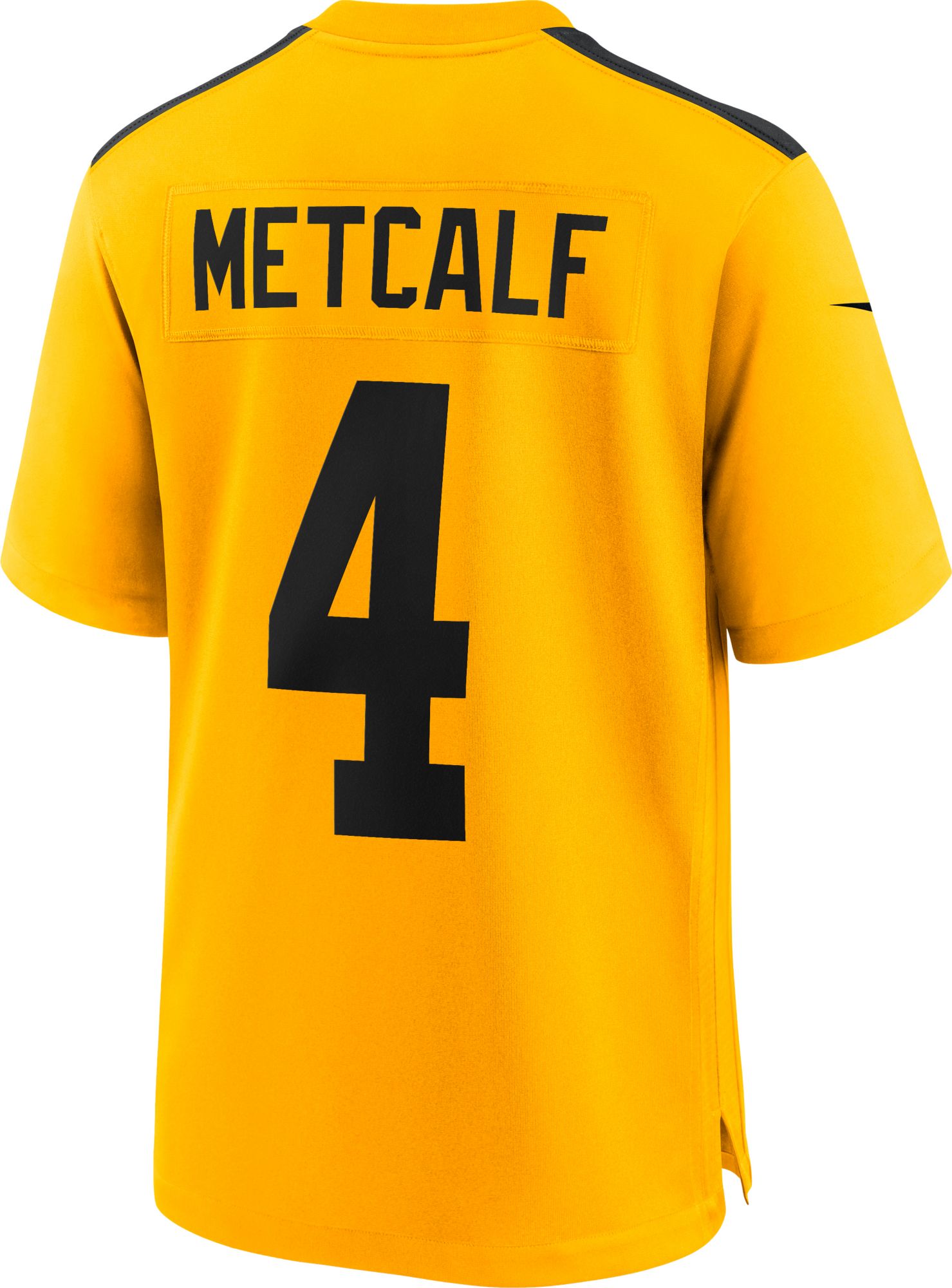 Nike Men's Pittsburgh Steelers D.K. Metcalf #4 Alternate 1933 Throwback Gold Game Jersey product image
