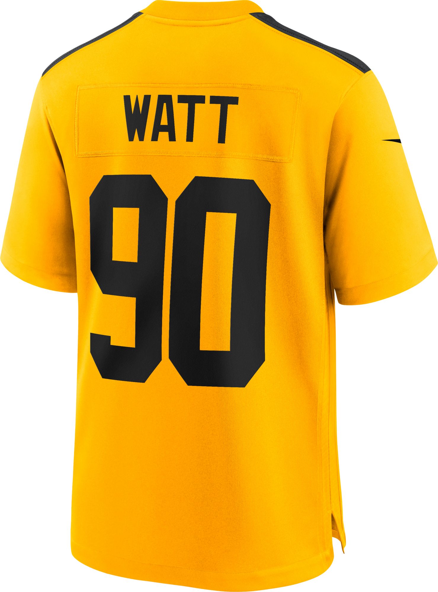 Nike Men's Pittsburgh Steelers T.J. Watt #90 Alternate 1933 Throwback Gold Game Jersey product image