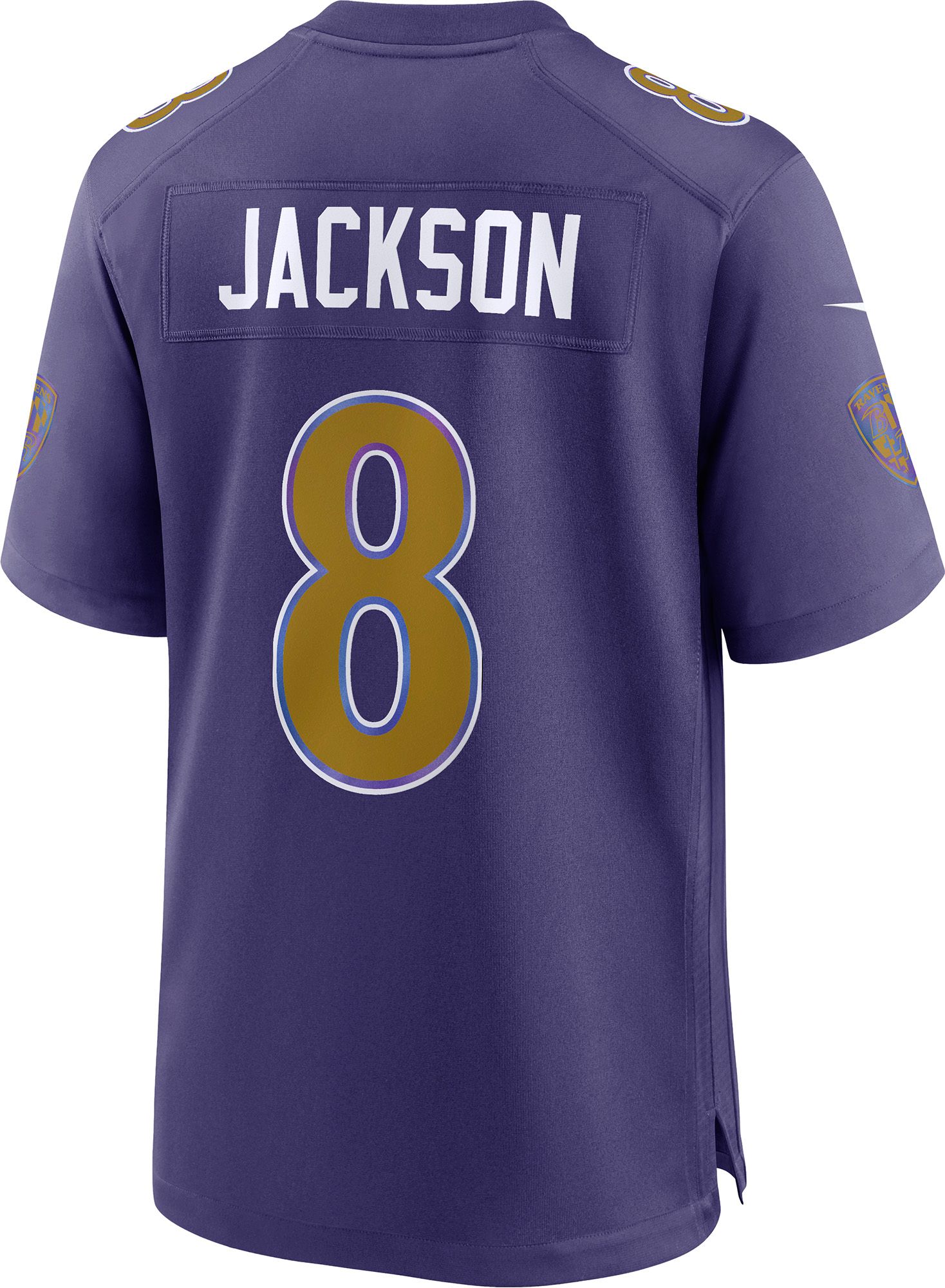 Nike Men's Baltimore Ravens Lamar Jackson #8 Black 2nd Alternate Game Jersey product image