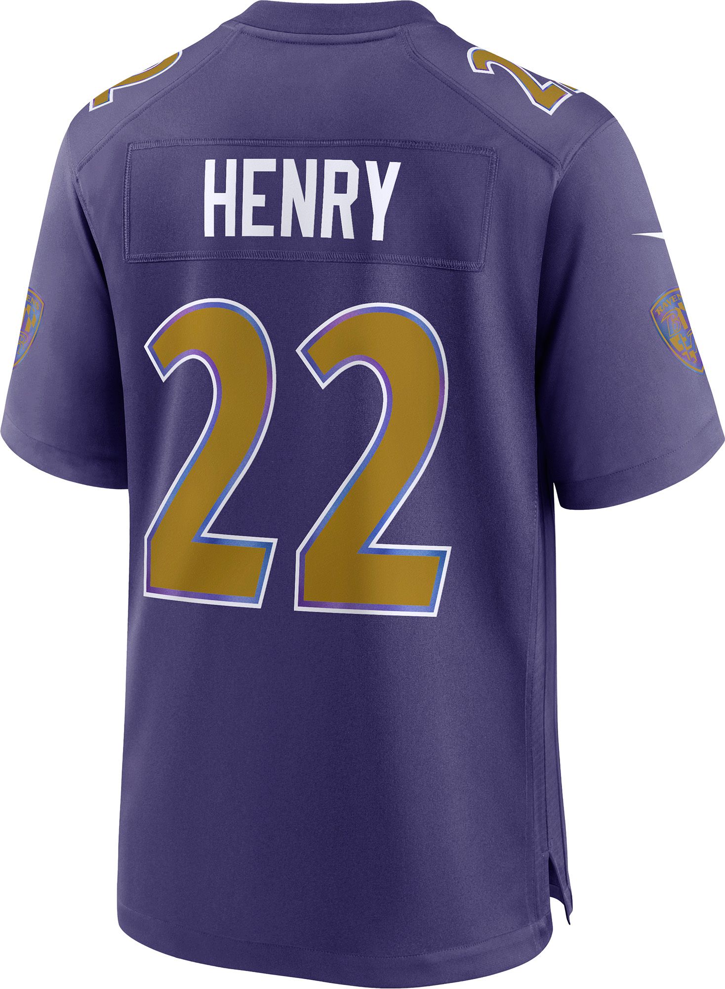Nike Men's Baltimore Ravens Derrick Henry #22 Black 2nd Alternate Game Jersey product image
