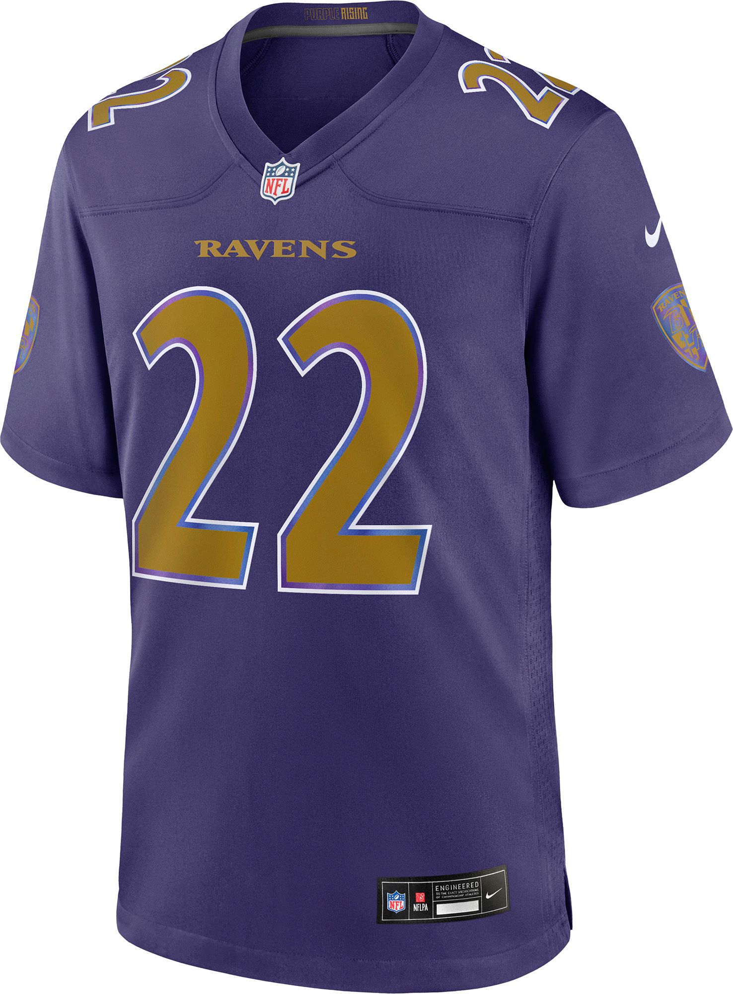 Nike Men's Baltimore Ravens Derrick Henry #22 Black 2nd Alternate Game Jersey product image