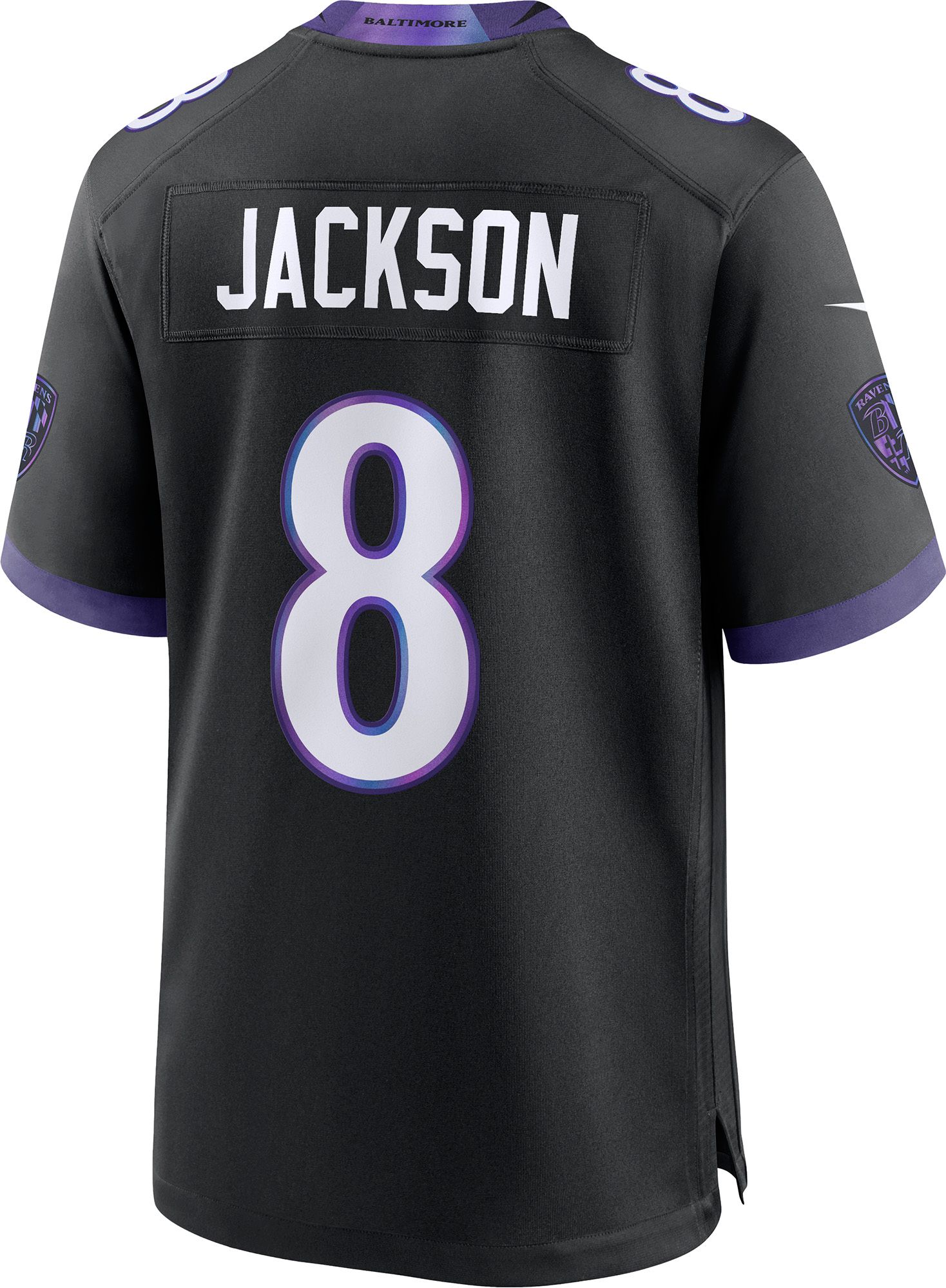 Nike Men's Baltimore Ravens Lamar Jackson #8 Black Alternate Game Jersey product image