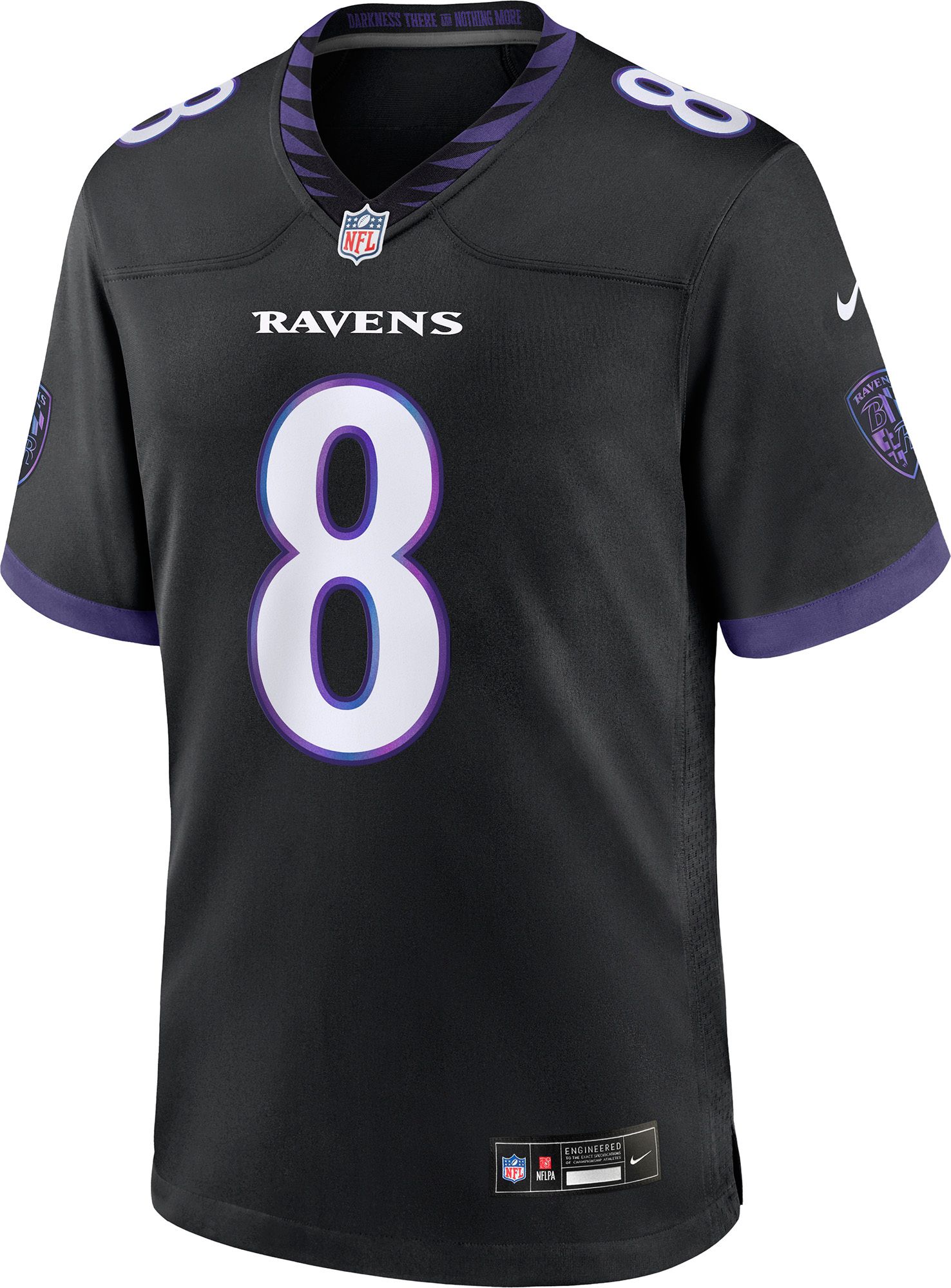 Nike Men's Baltimore Ravens Lamar Jackson #8 Black Alternate Game Jersey product image