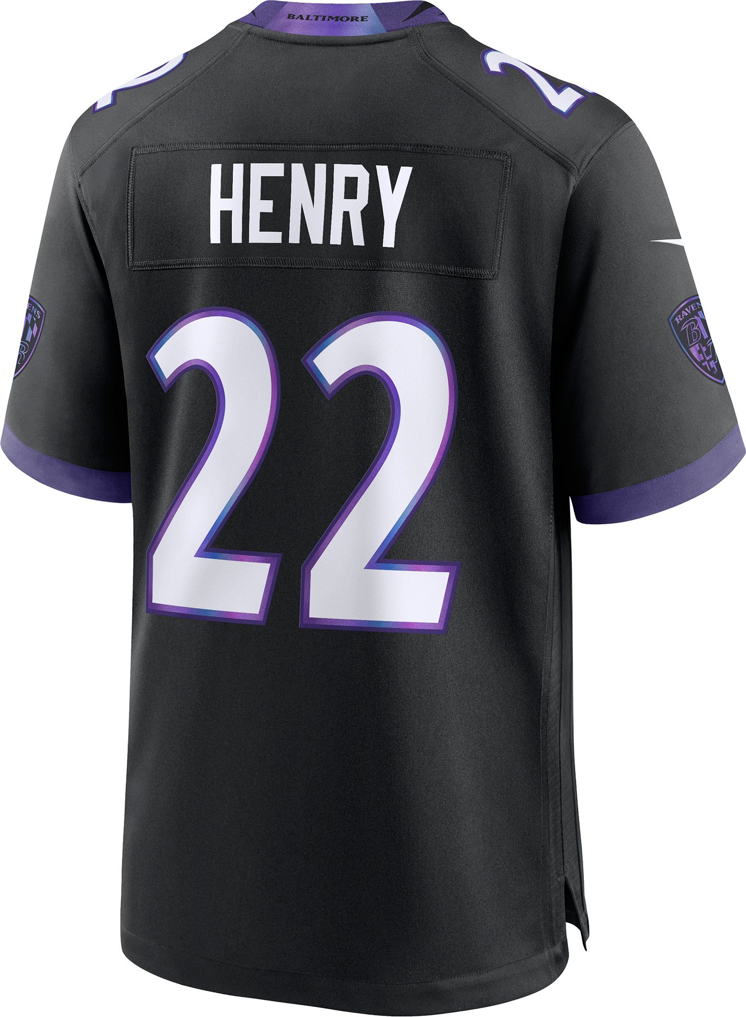 Nike Men's Baltimore Ravens Derrick Henry #22 Black Alternate Game Jersey product image