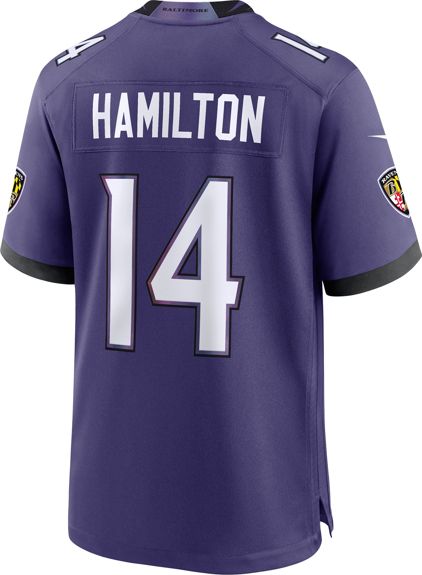 Nike Men's Baltimore Ravens Kyle Hamilton #14 Purple Home Game Jersey product image