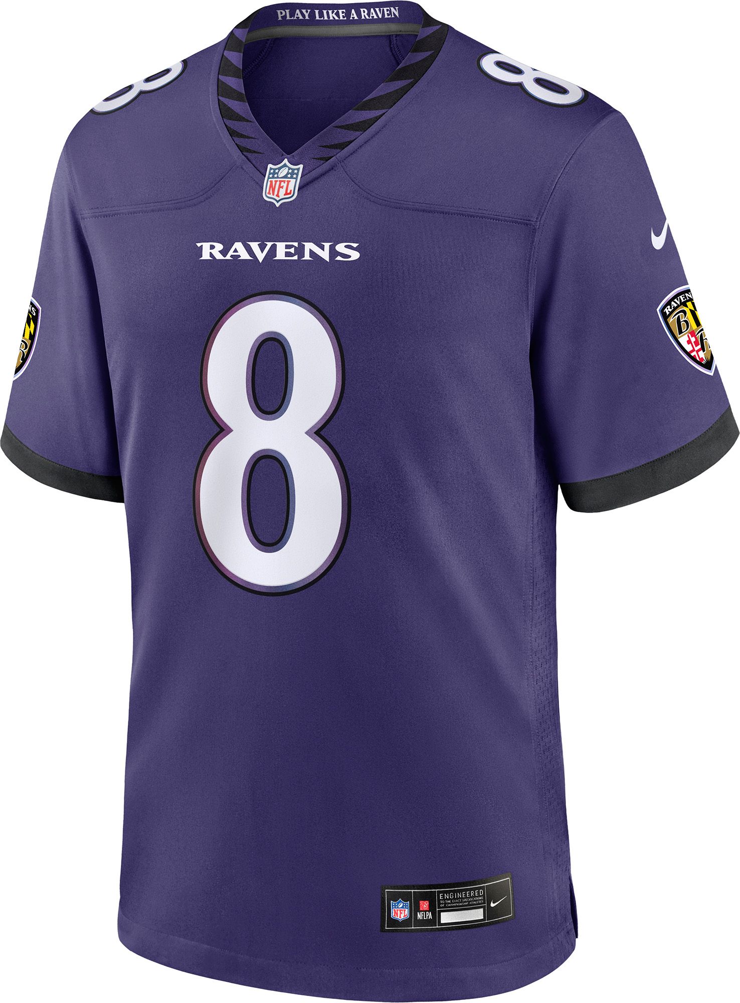 Nike Men's Baltimore Ravens Lamar Jackson #8 Purple Home Game Jersey product image