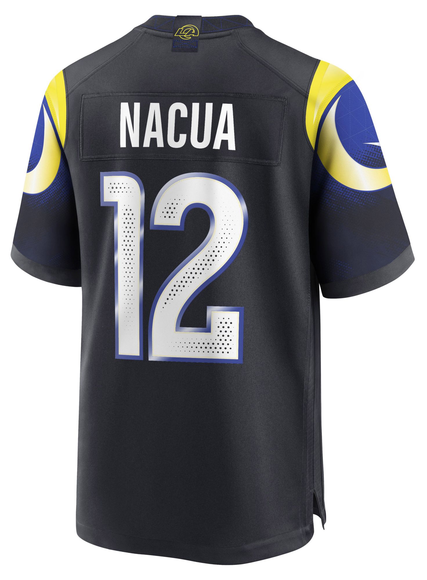 Nike Men's Los Angeles Rams Puka Nacua #12 Blue NFL Rivalries Game
