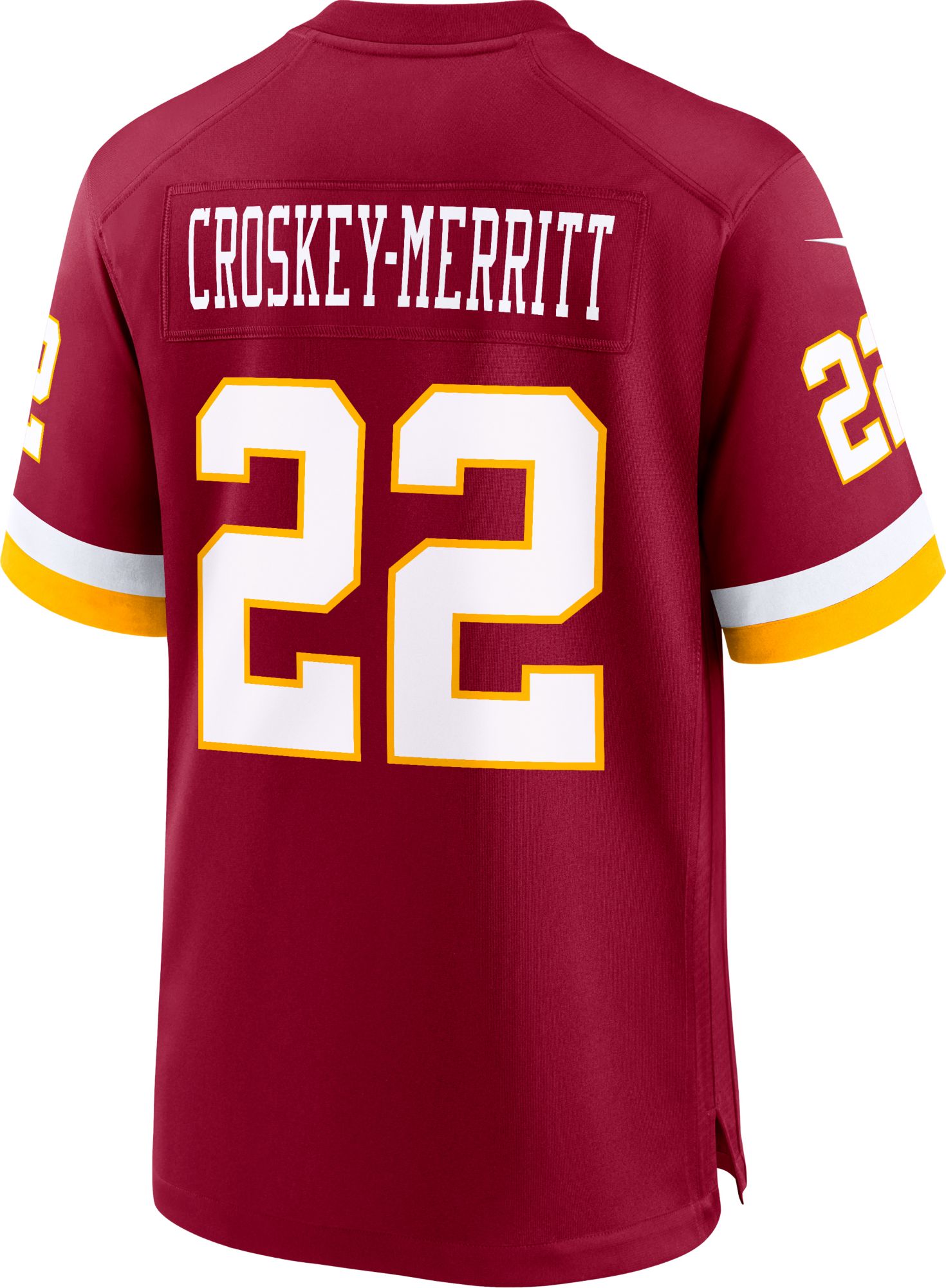 Nike Men's Washington Commanders Jacory Croskey-Merrit #22 Red Home Game Jersey product image