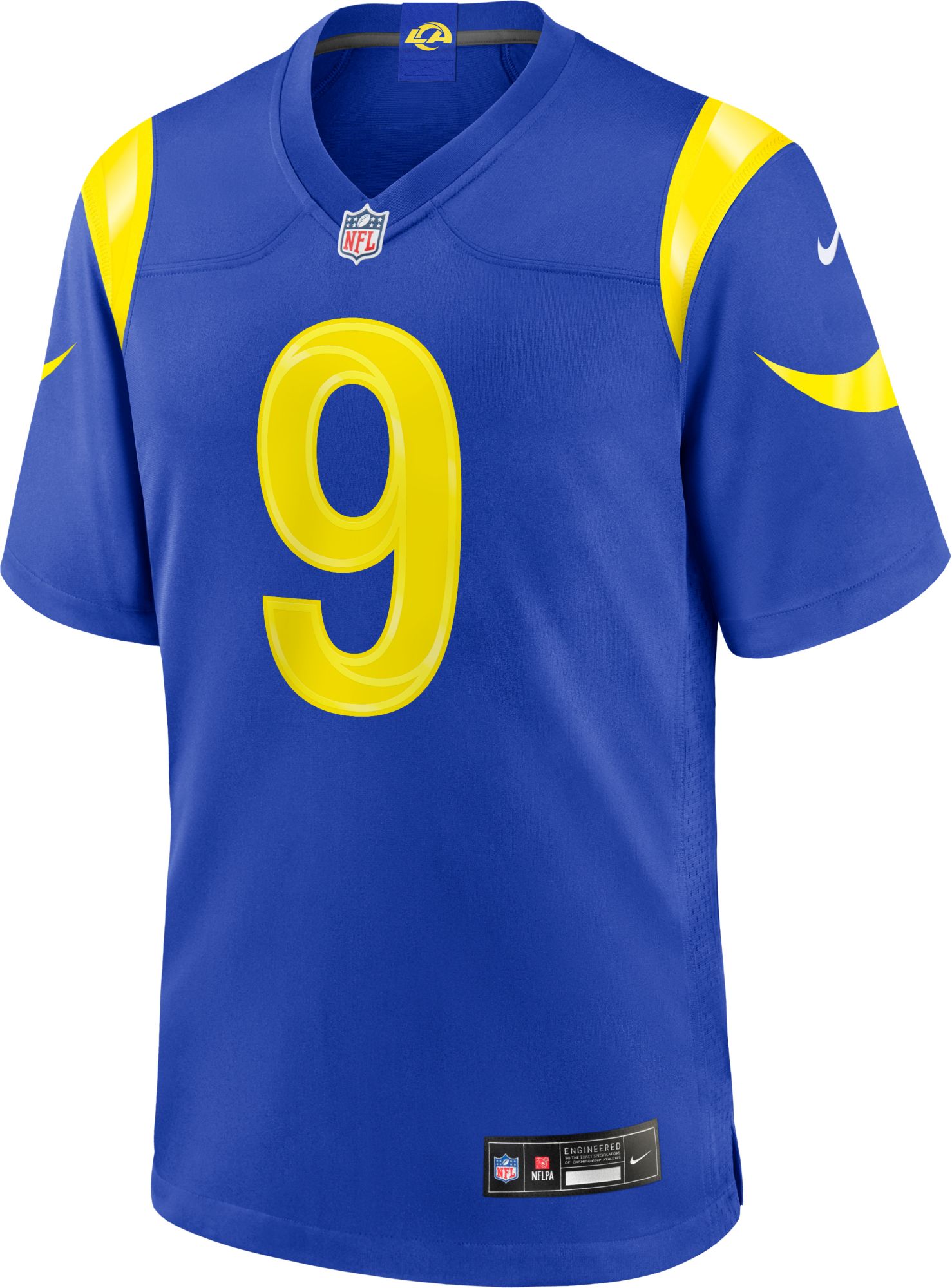 Nike Men's Los Angeles Rams Hyper Royal Matthew Stafford #9 Home Game Jersey product image