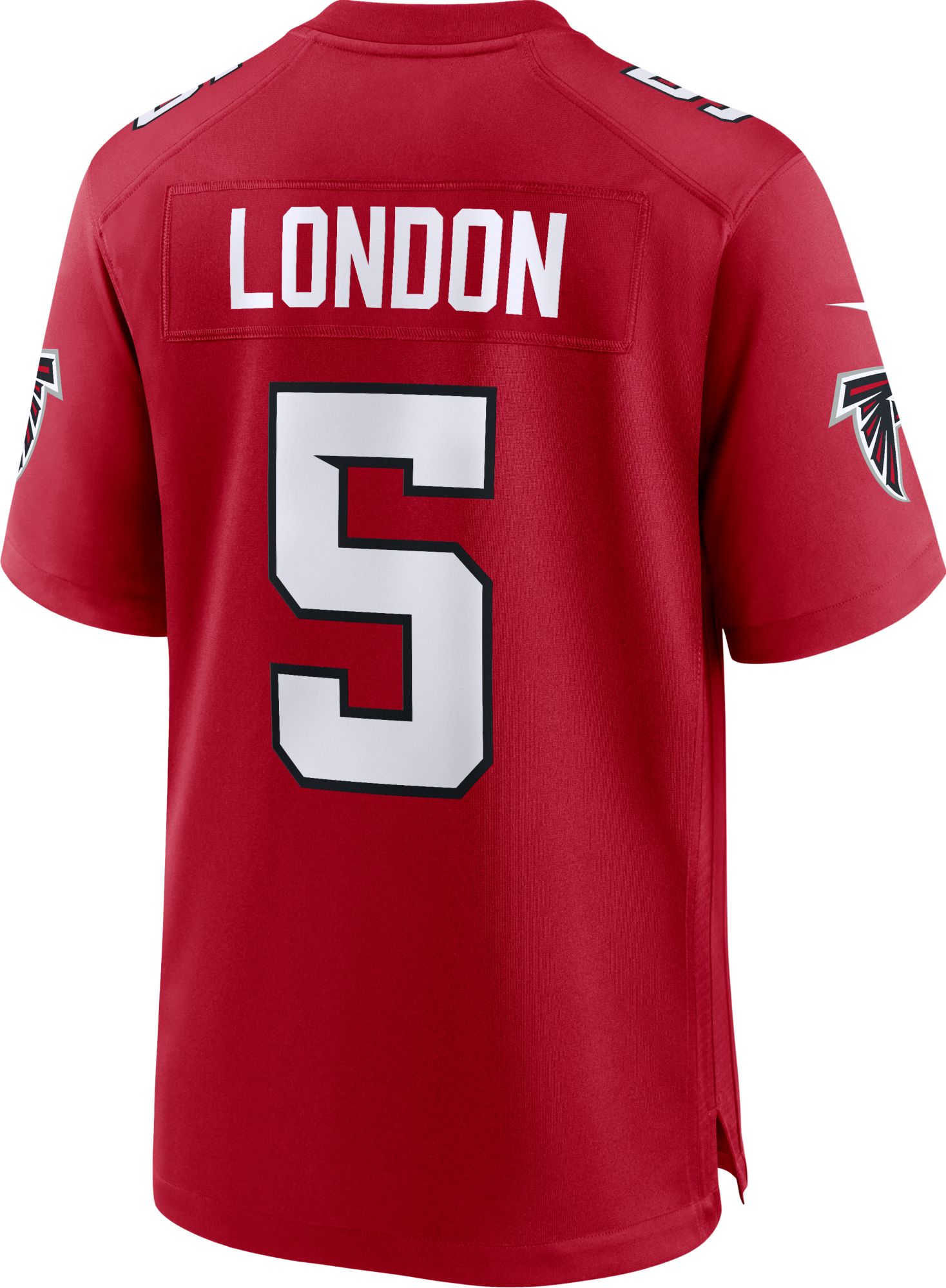 Nike Men's Atlanta Falcons Red Drake London #5 Home Game Jersey product image
