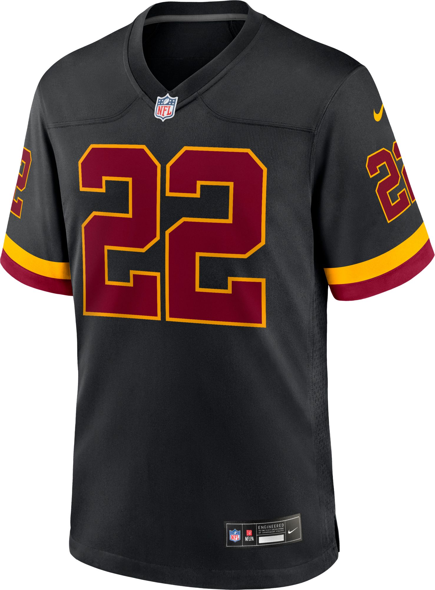 Nike Men's Washington Commanders Jacory Croskey-Merrit #22 Black Alternate Game Jersey product image