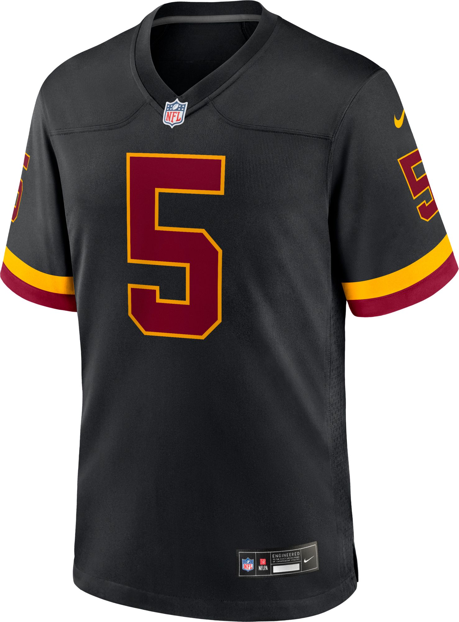 Nike Men's Washington Commanders Jayden Daniels #5 Black Alternate Game Jersey product image