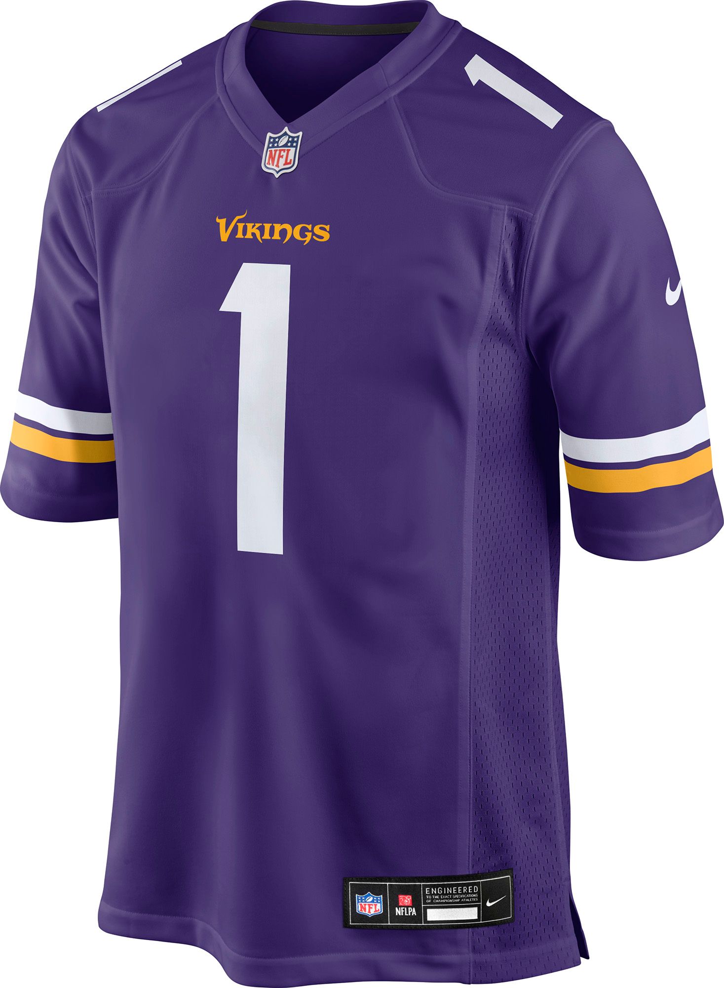 NFL Men's Minnesota Vikings Purple Kyler Murray #1  Home Game Jersey product image