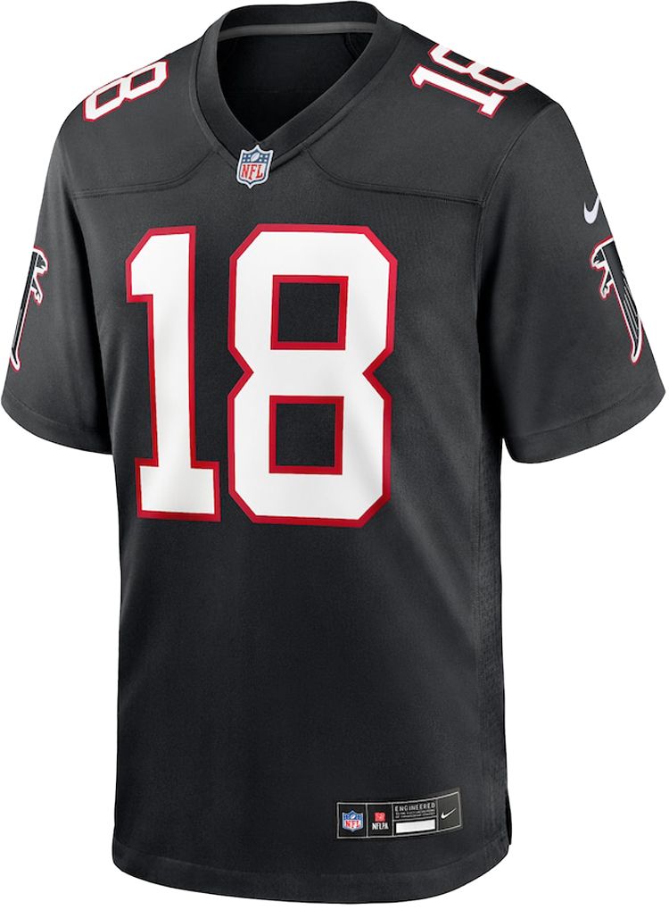 Nike Men's Atlanta Falcons Kirk Cousins #18 Alternate Throwback Black Game Jersey product image
