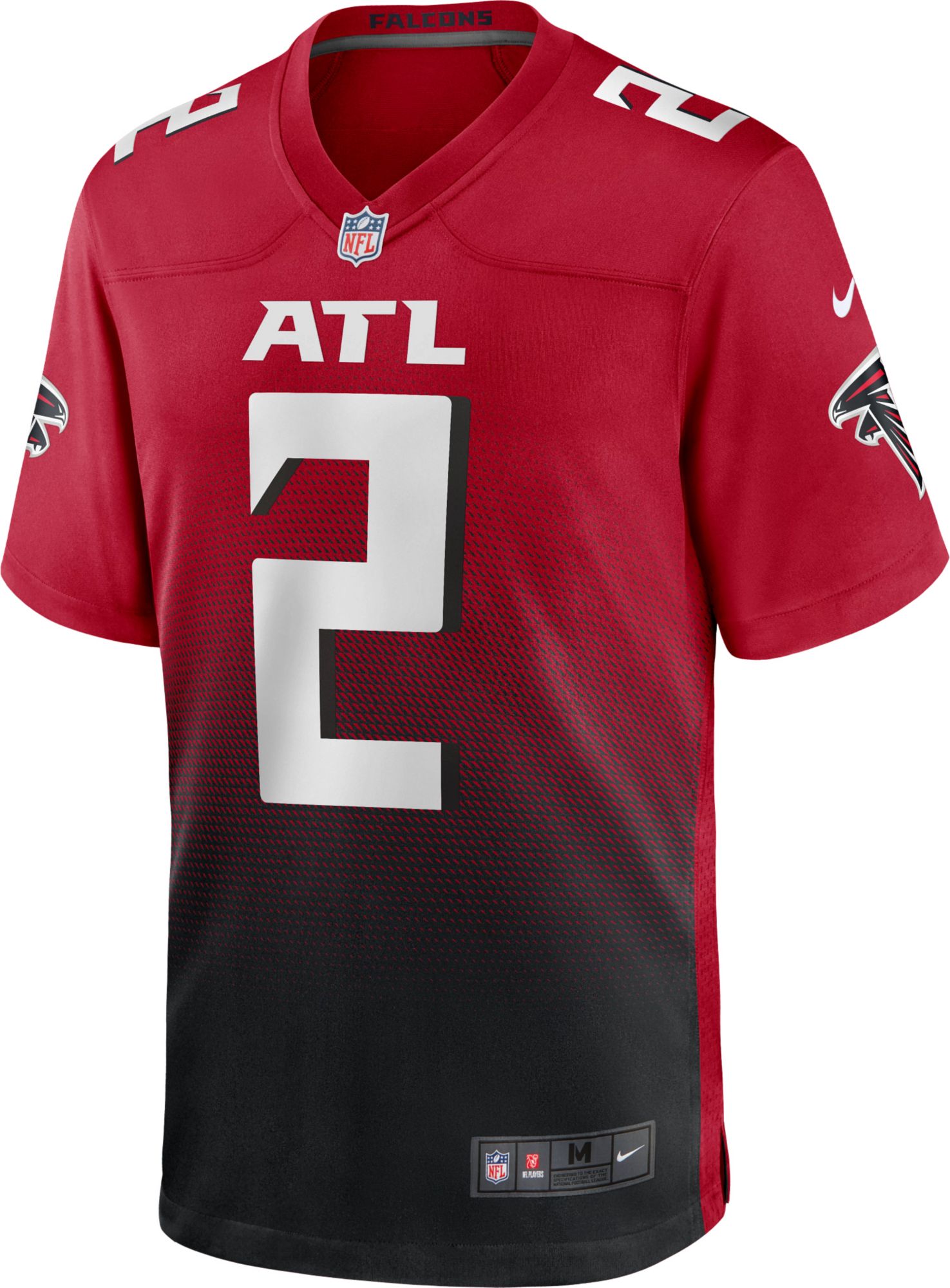 Nike Men's Atlanta Falcons Matt Ryan #2 Red/Black Game Jersey product image