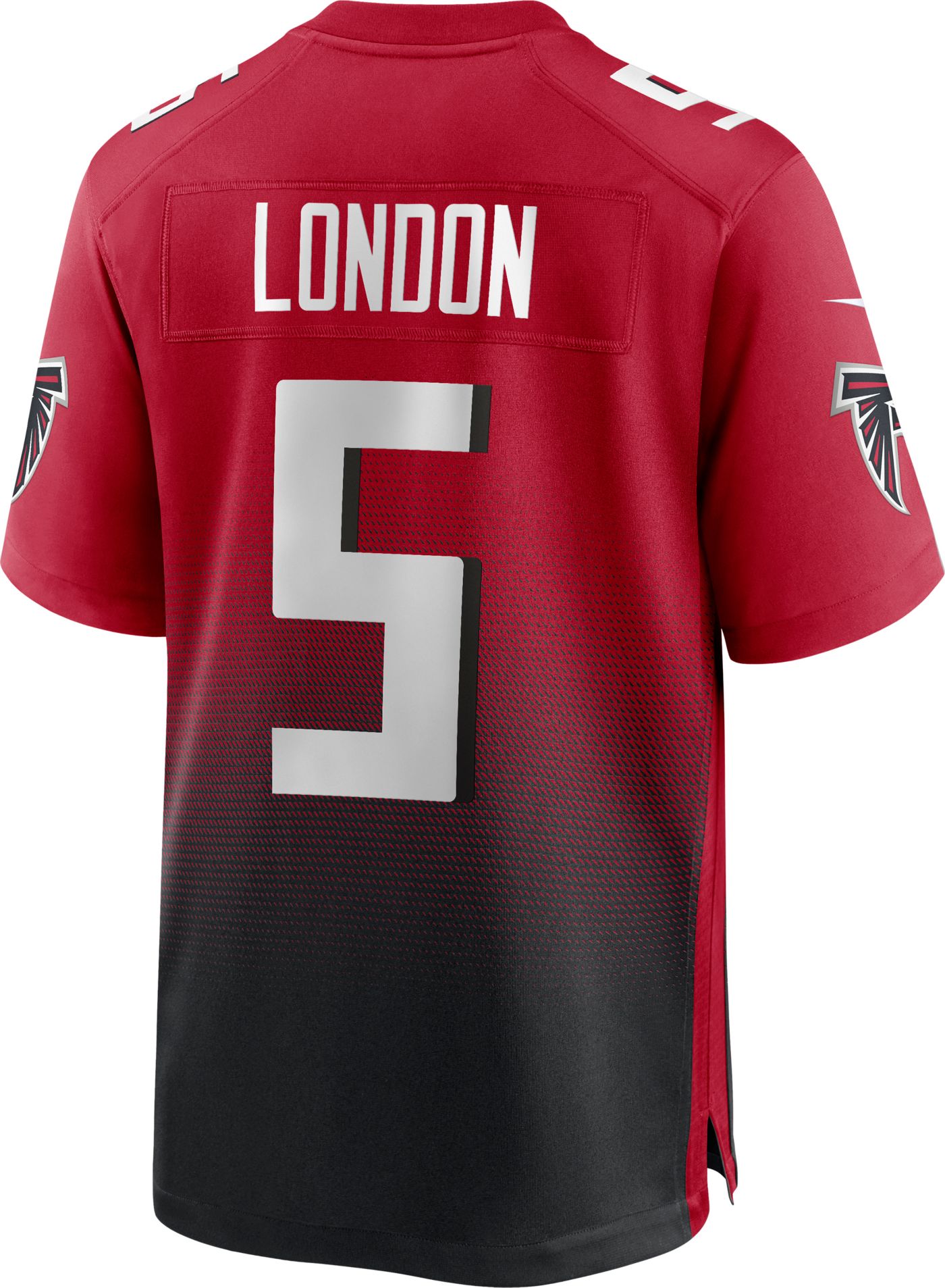 Nike Men s Atlanta Falcons Drake London 5 Alternate Red Game Jersey Dick s Sporting Goods