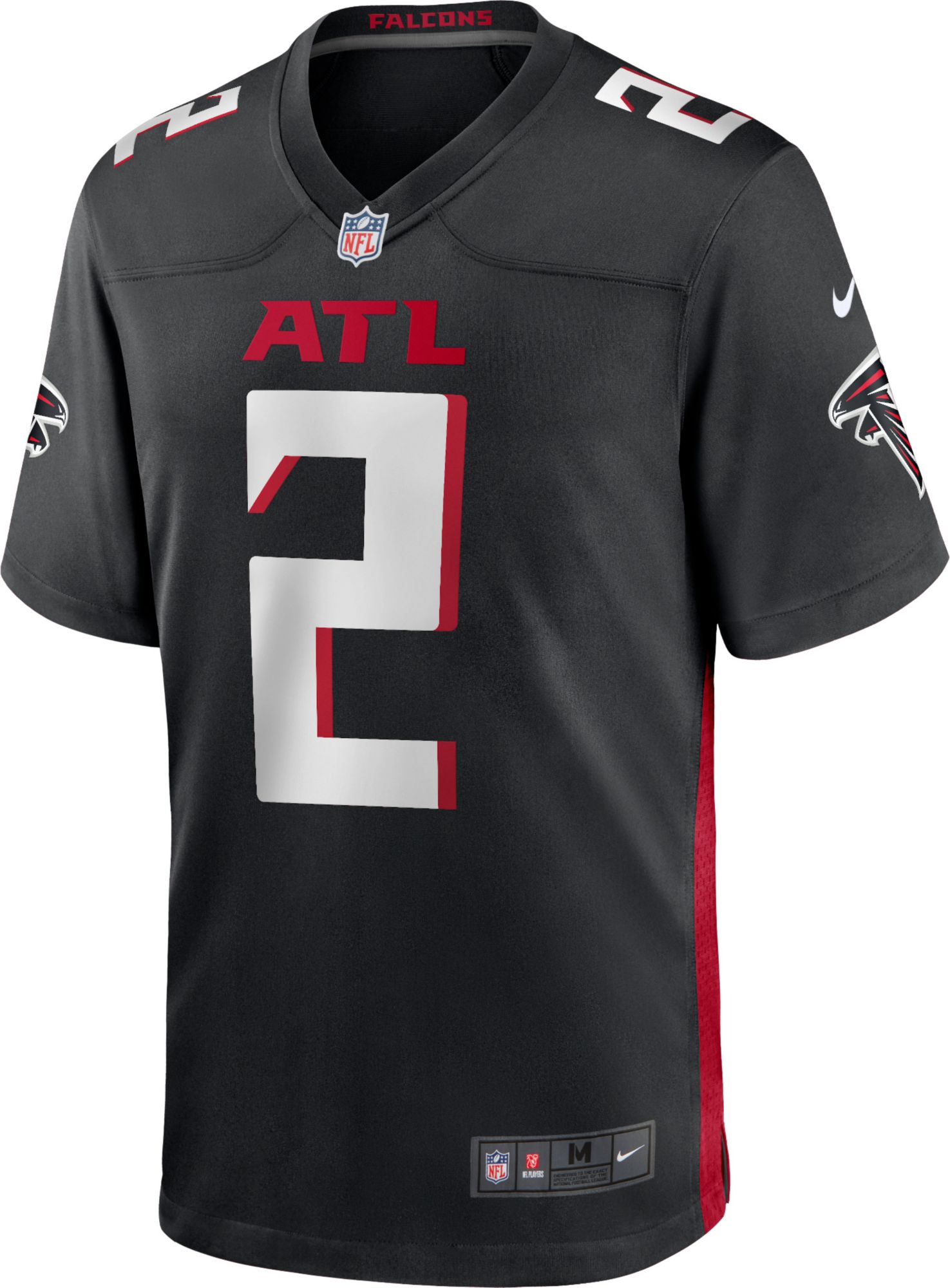 Nike Men's Atlanta Falcons Matt Ryan #2 Black Game Jersey product image