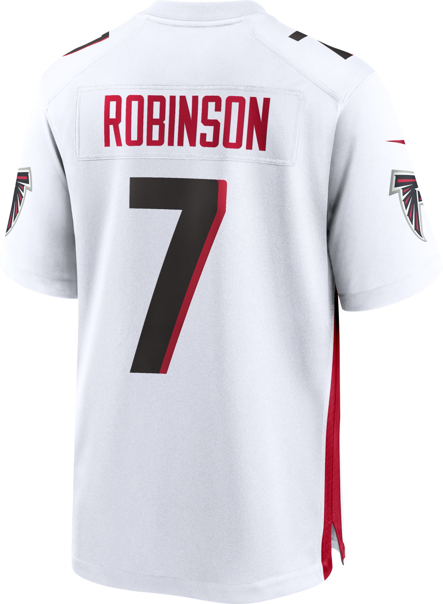 Nike Men's Atlanta Falcons Bijan Robinson #7 White Game Jersey product image