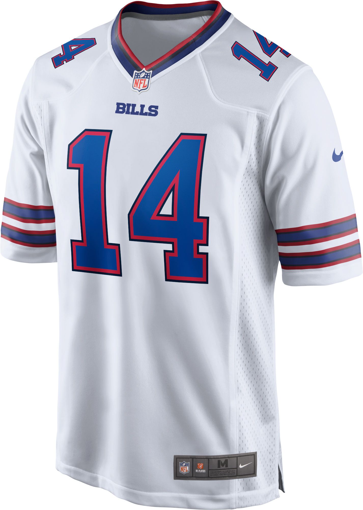 Nike Men's Buffalo Bills Stefon Diggs #14 White Game Jersey product image