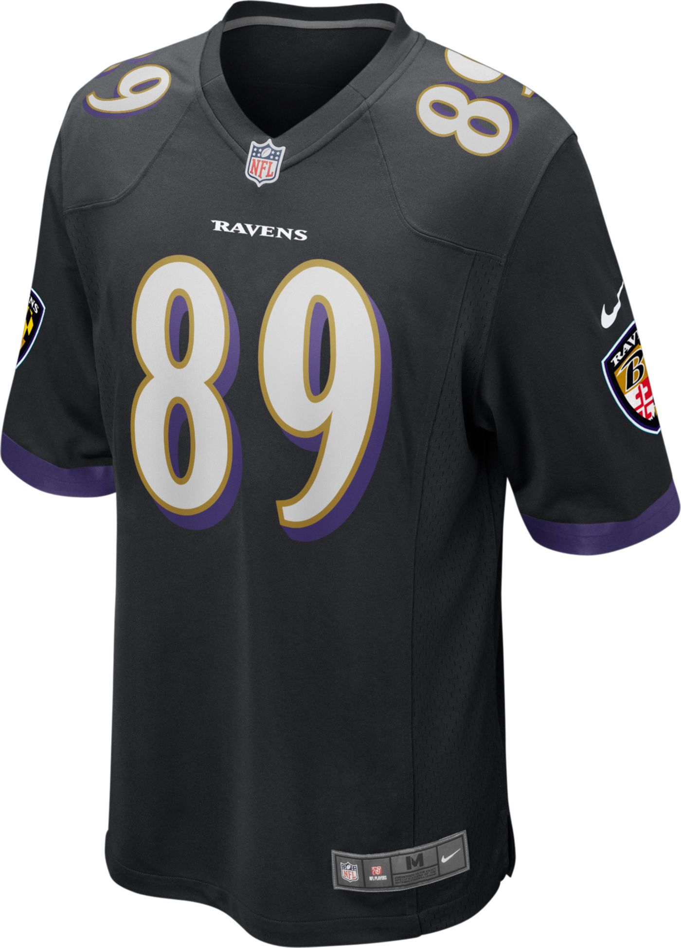 Nike Men s Baltimore Ravens Mark Andrews 89 Black Game Jersey Dick s Sporting Goods
