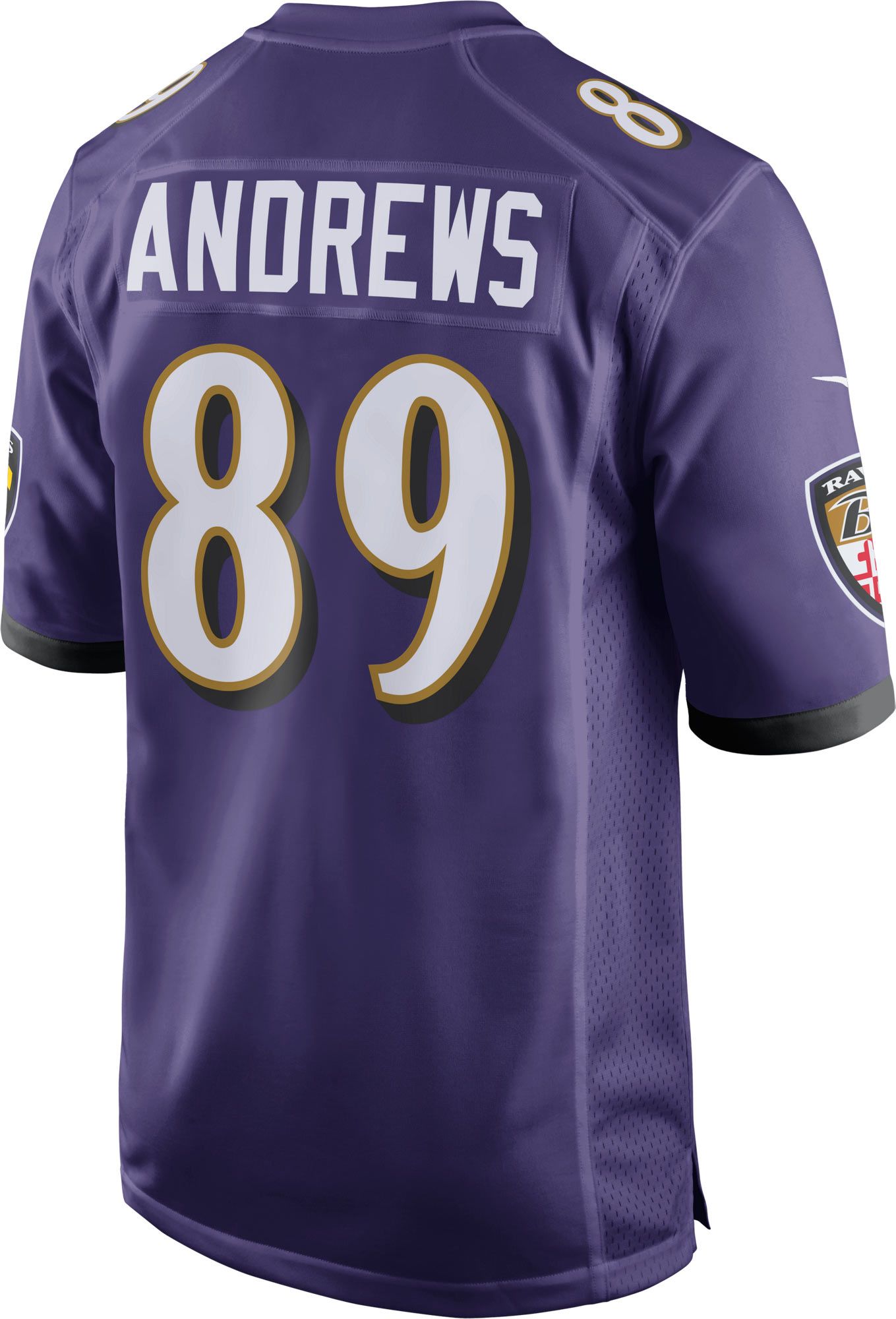 Nike Men's Baltimore Ravens Mark Andrews #89 Purple Game Jersey product image
