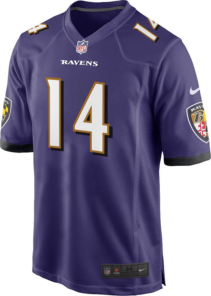 Nike Men's Baltimore Ravens Kyle Hamilton #14 Purple Game Jersey