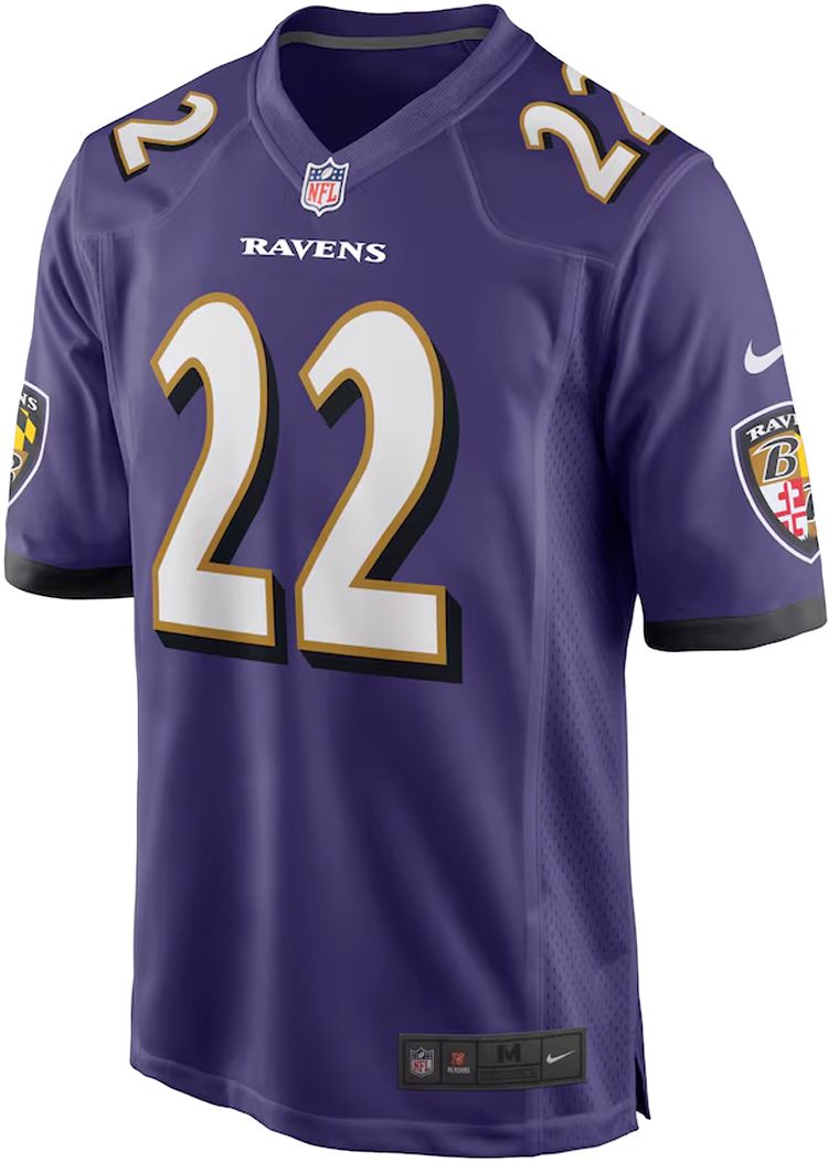 Nike Men's Baltimore Ravens Derrick Henry #22 Purple Game Jersey product image