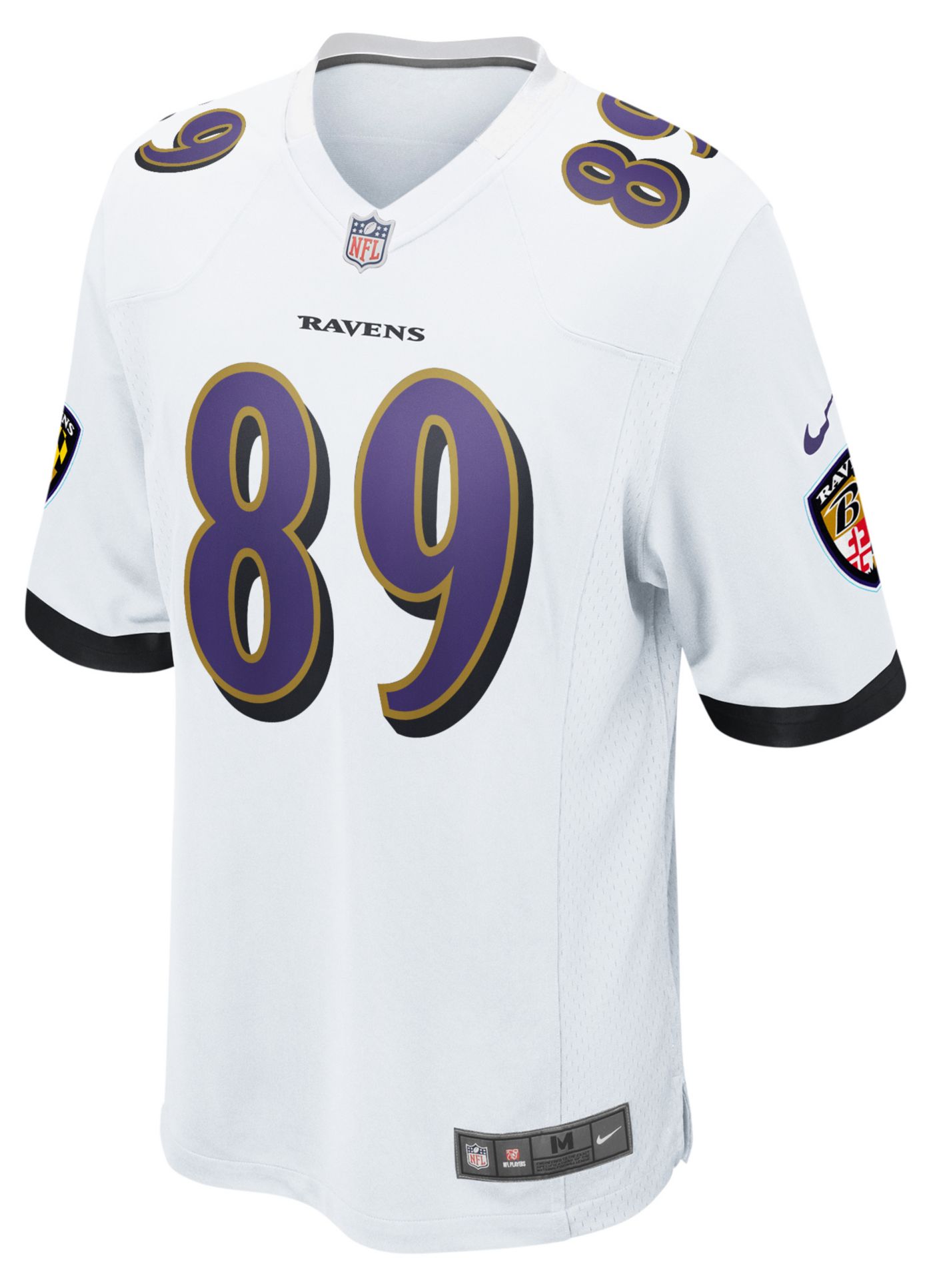 Nike Men s Baltimore Ravens Mark Andrews 89 White Game Jersey Dick s Sporting Goods