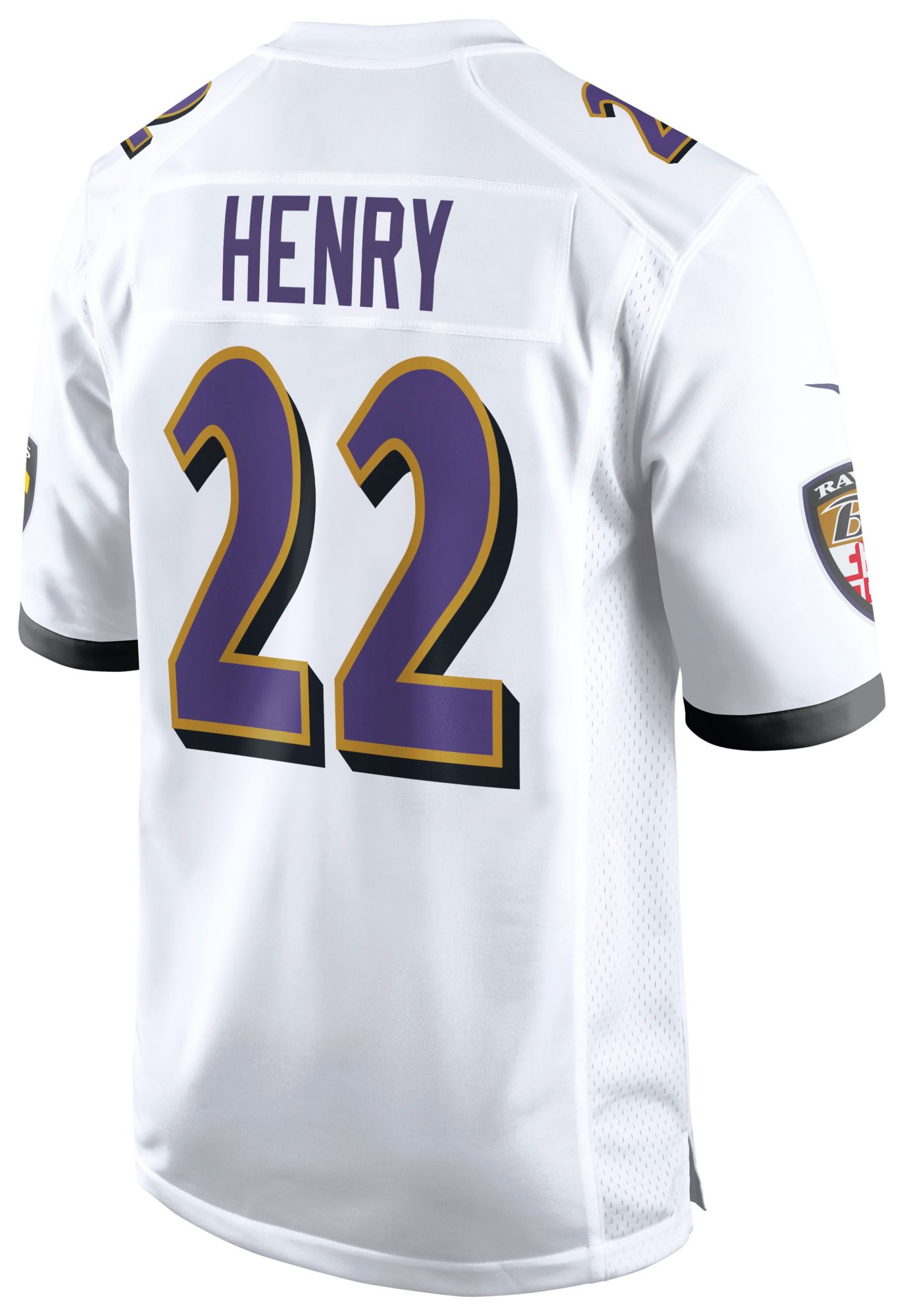 Nike Men's Baltimore Ravens Derrick Henry #22 White Game Jersey product image