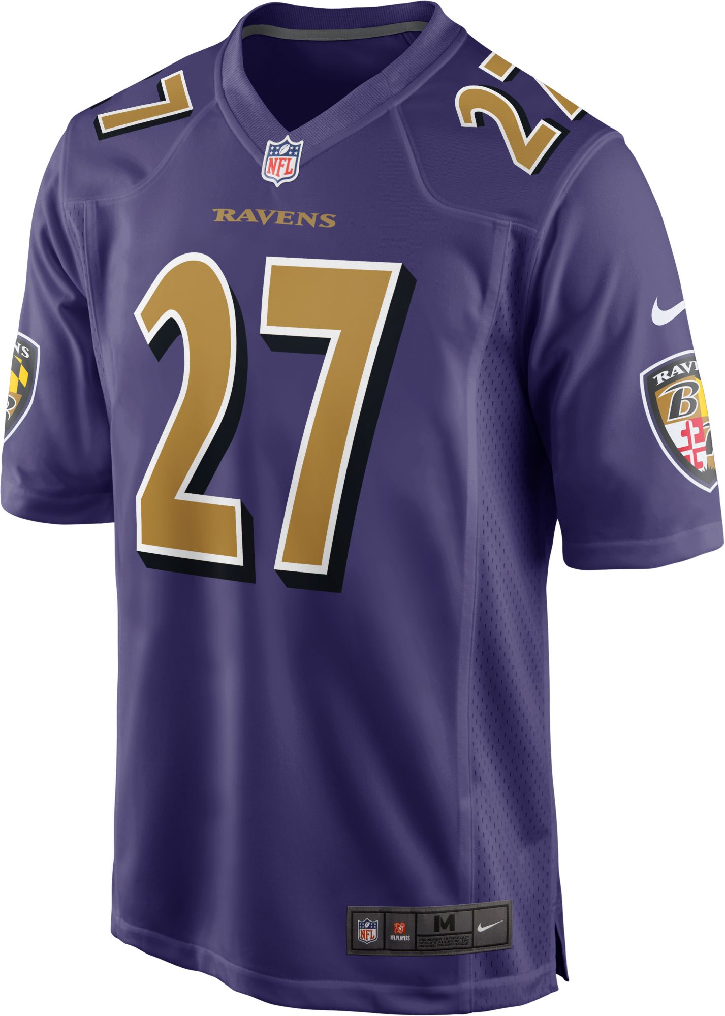 Nike Men's Baltimore Ravens J.K. Dobbins #27 Purple Alternate Game Jersey product image
