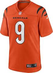 Nike Men's Cincinnati Bengals Joe Burrow #9 Alternate Orange Game Jersey product image