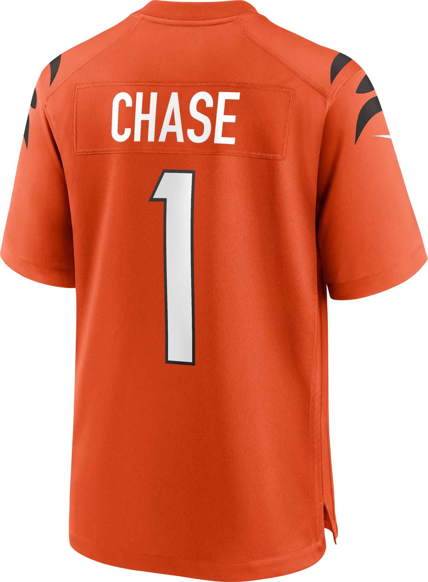 Nike Men's Cincinnati Bengals Ja'Marr Chase #1 Orange Game Jersey product image