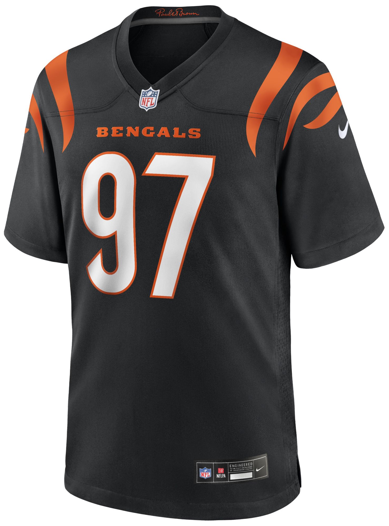 Nike Men's Cincinnati Bengals Black Dexter Lawrence II #97 Game Jersey product image