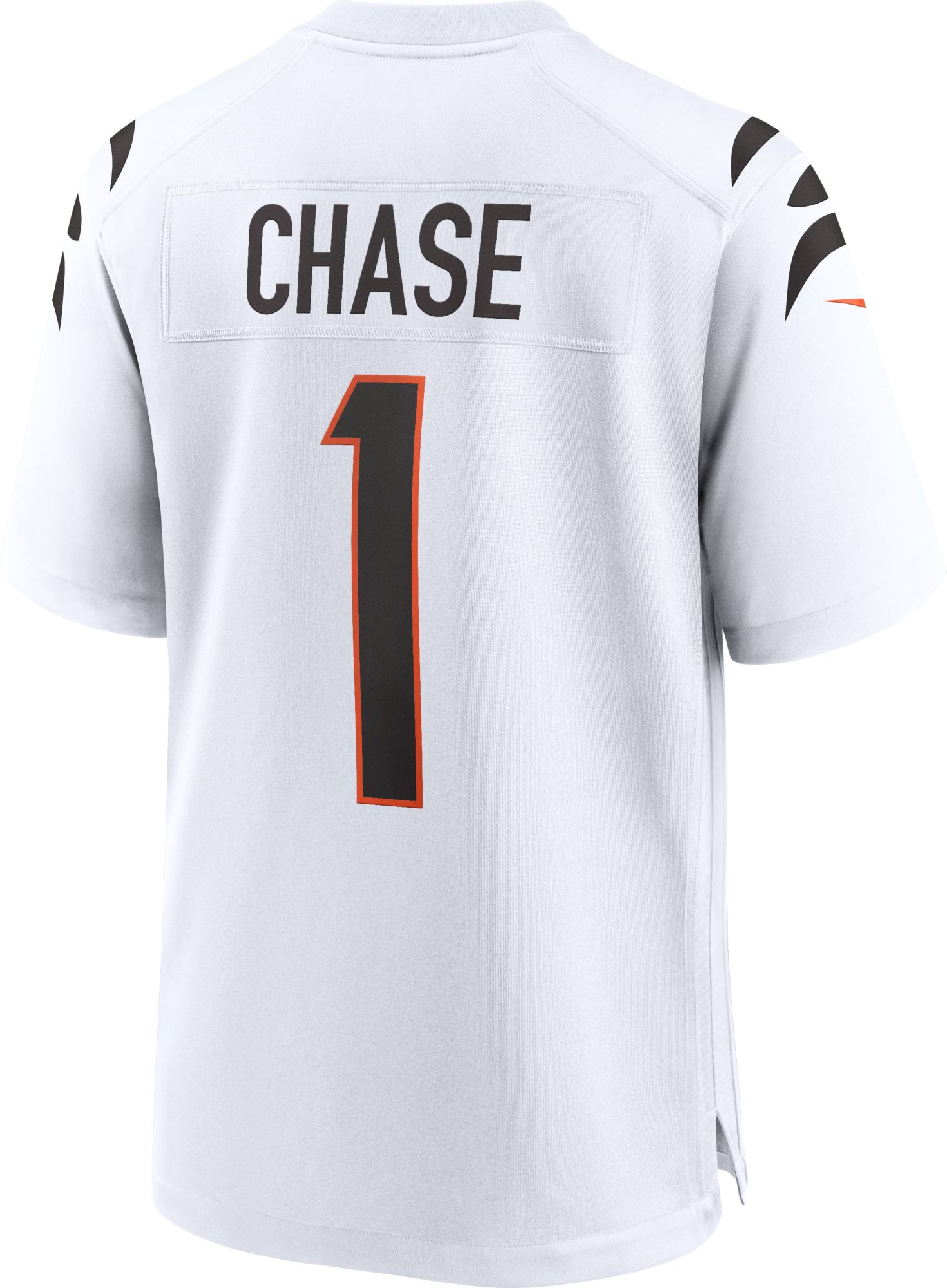 Nike Men's Cincinnati Bengals Ja'Marr Chase #1 White Game Jersey product image