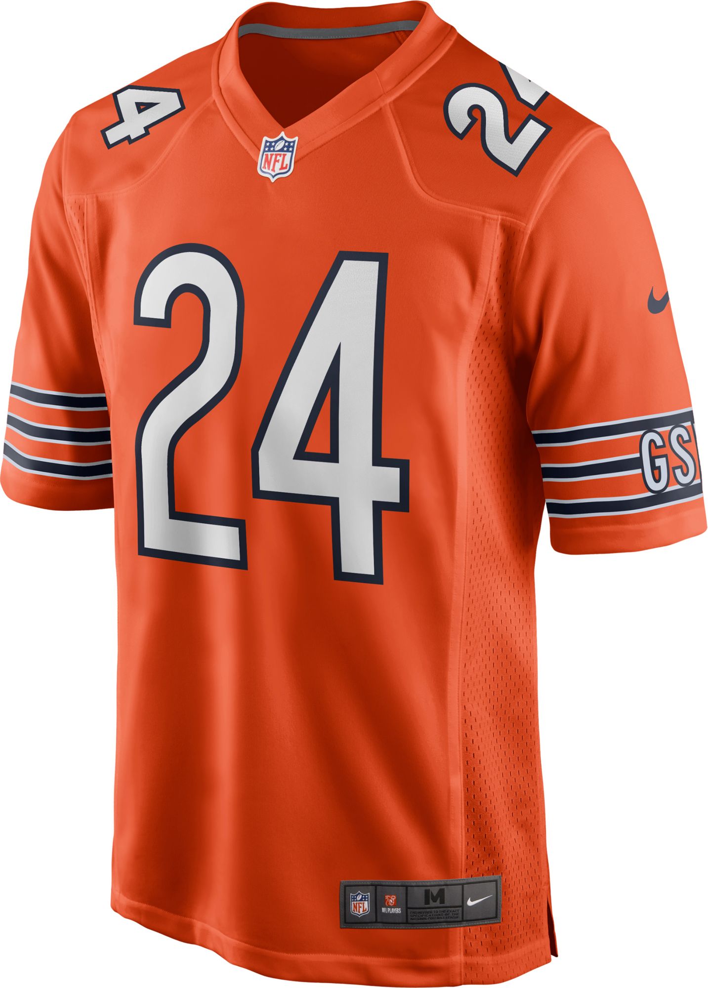 Nike Men's Chicago Bears Khalil Herbert #24 Alternate Orange Game Jersey