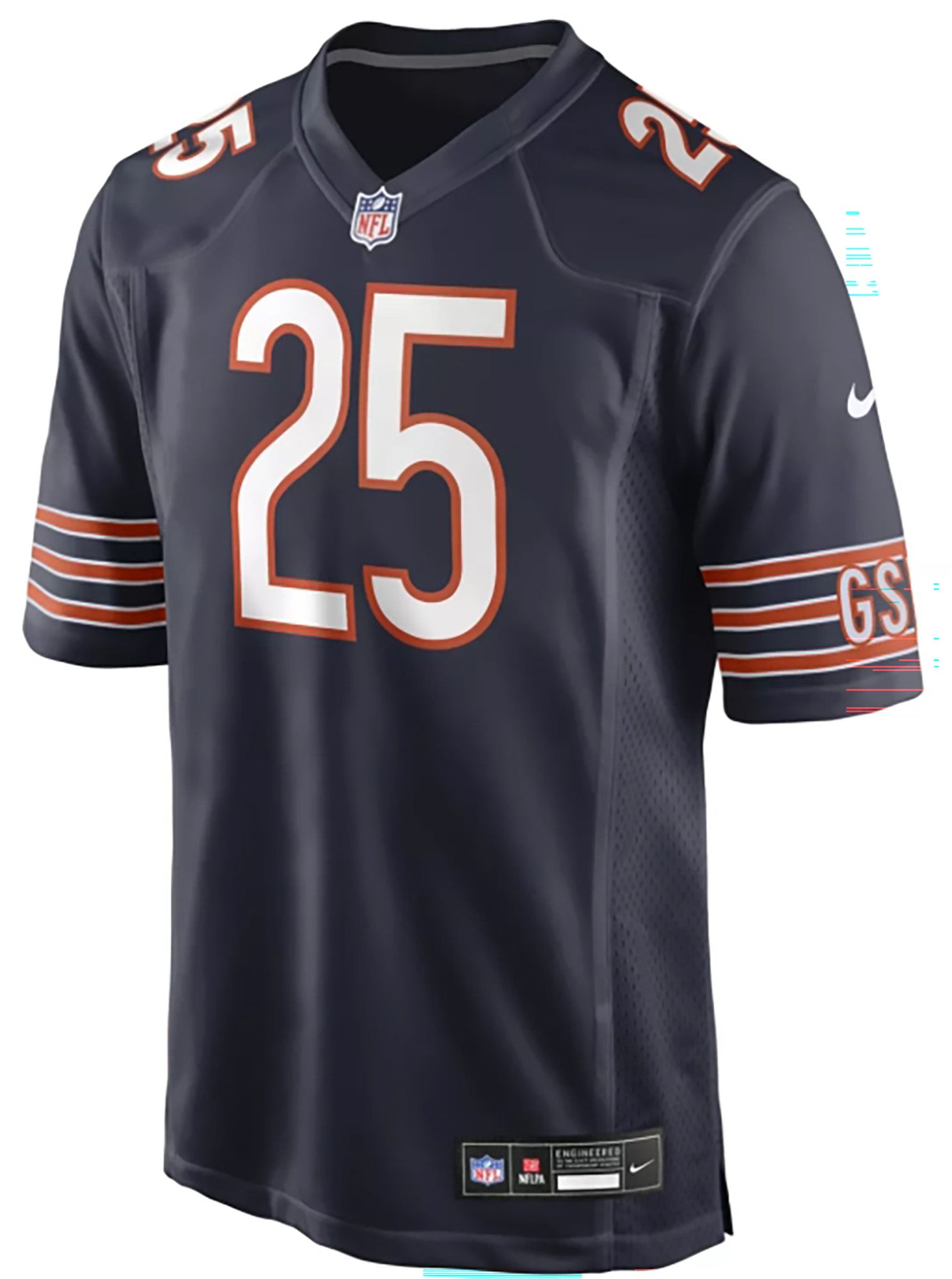 Nike Men's Chicago Bears Kyle Monangai #25 Navy Home Game Jersey product image