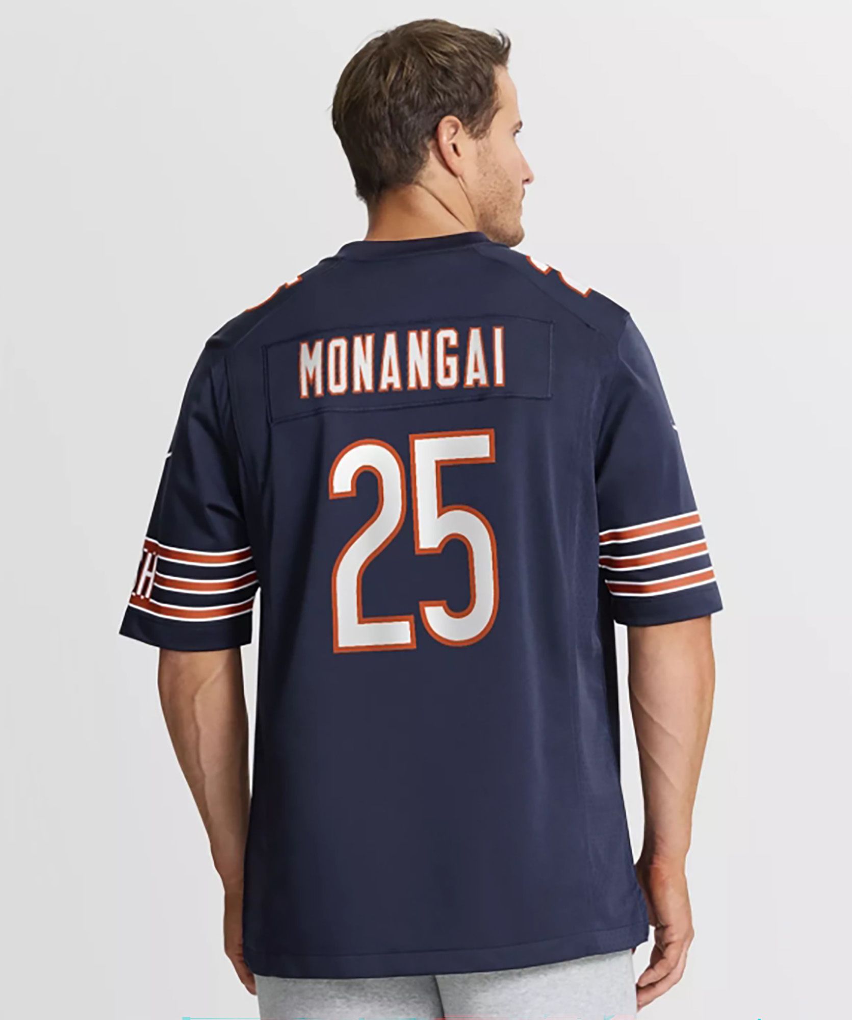 Nike Men's Chicago Bears Kyle Monangai #25 Navy Home Game Jersey product image