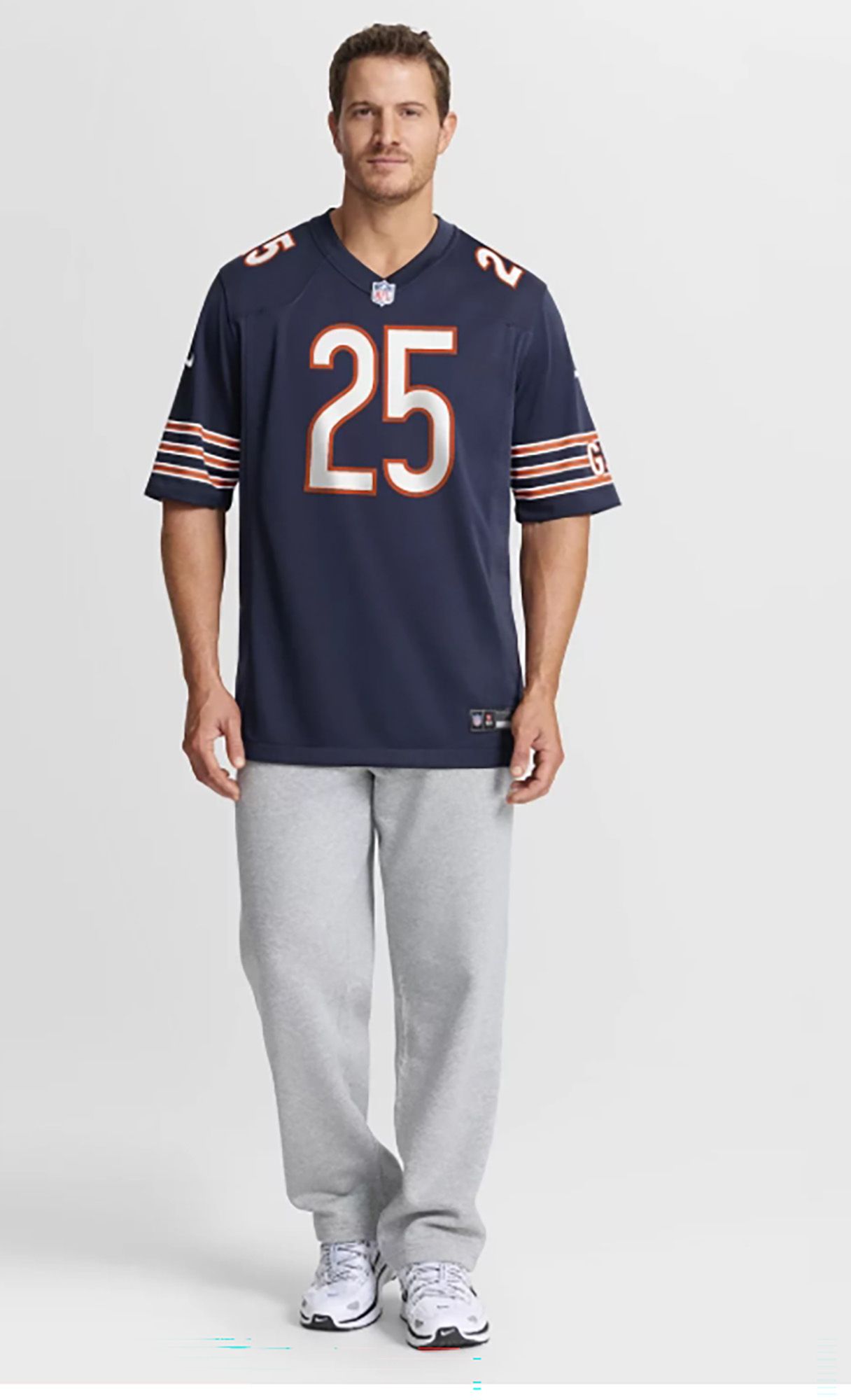 Nike Men's Chicago Bears Kyle Monangai #25 Navy Home Game Jersey product image