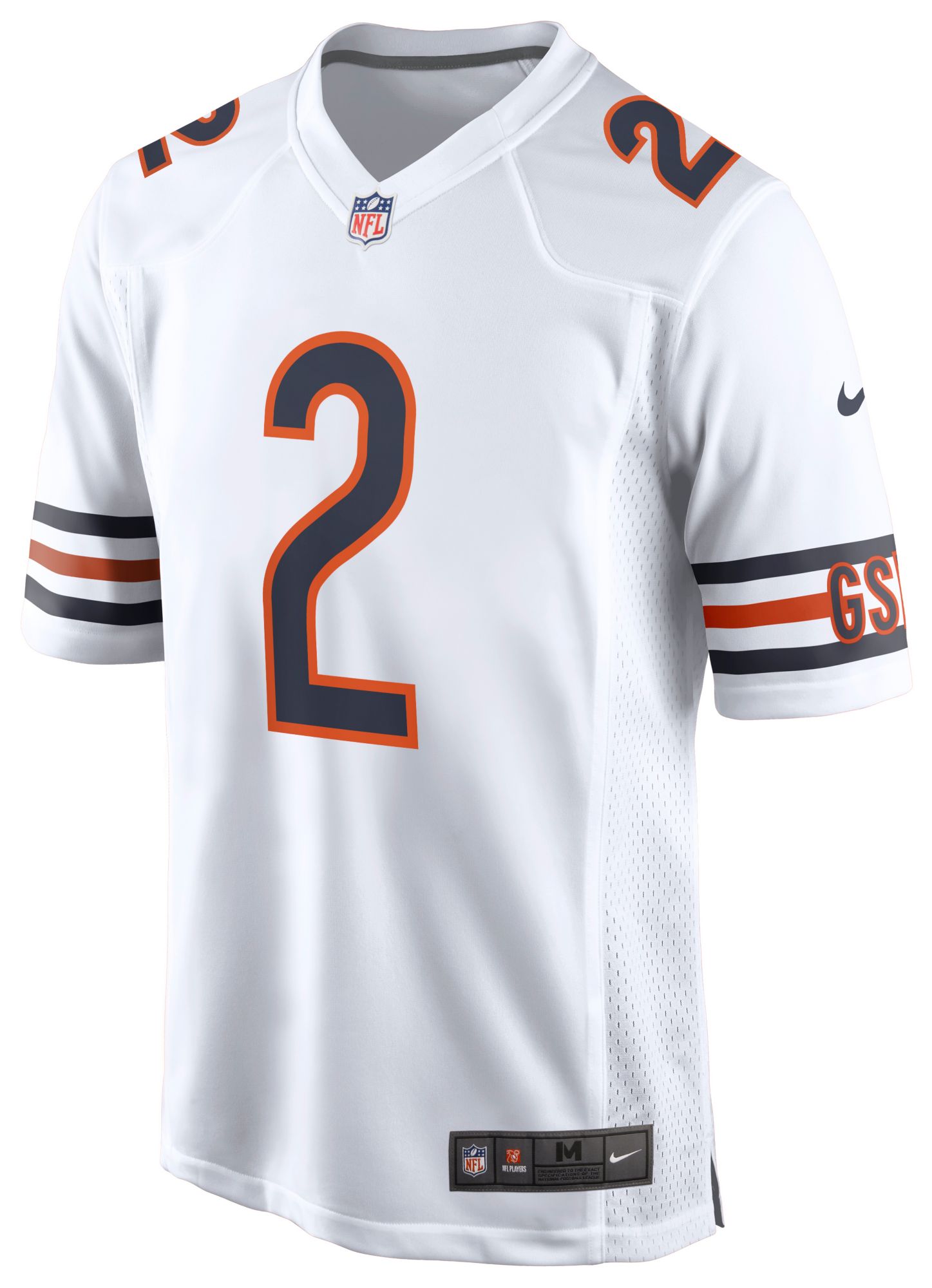 Nike Men's Chicago Bears D.J. Moore #2 White Game Jersey product image