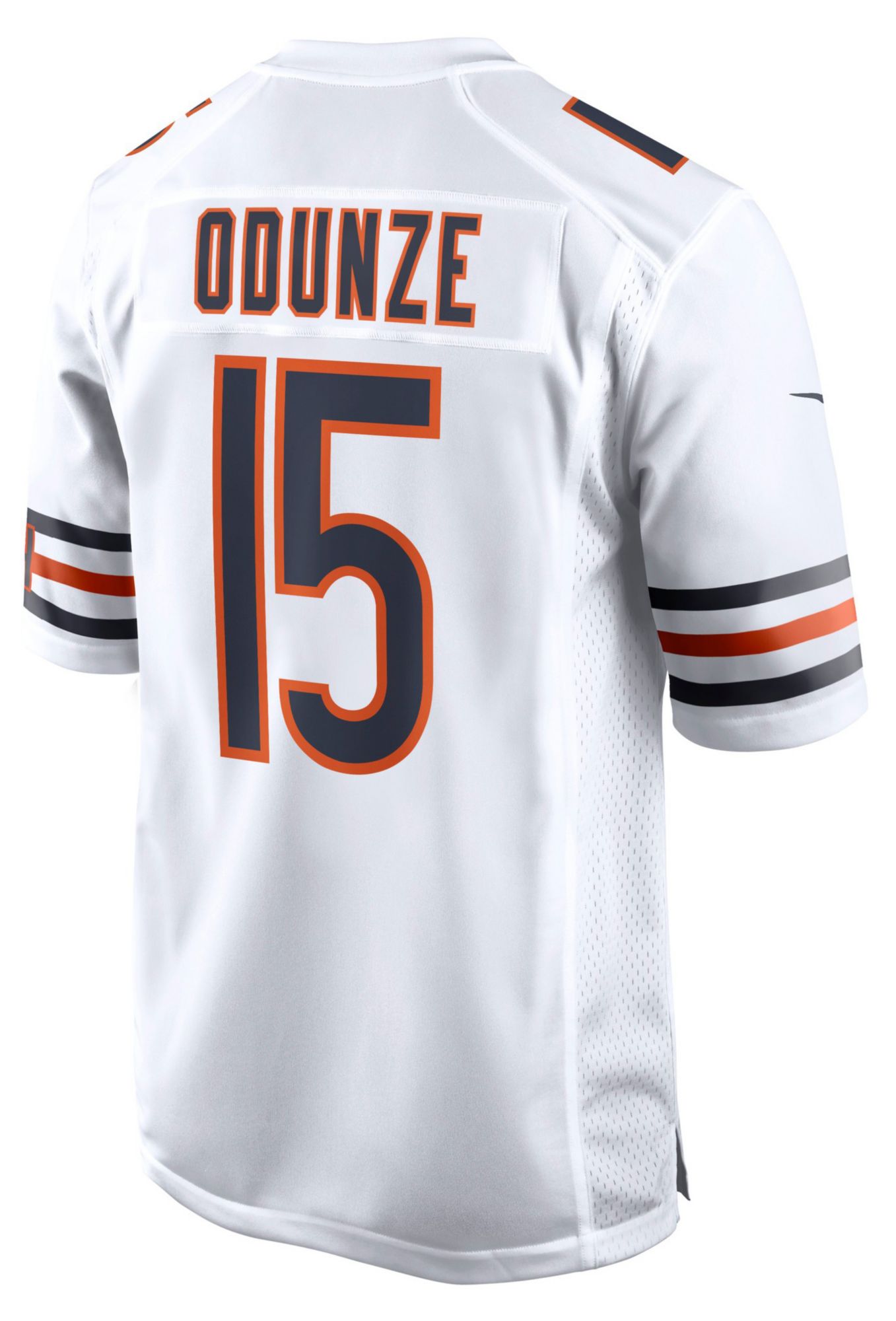 Nike Men's Chicago Bears Rome Odunze #15 White Road Game Jersey | Dick ...