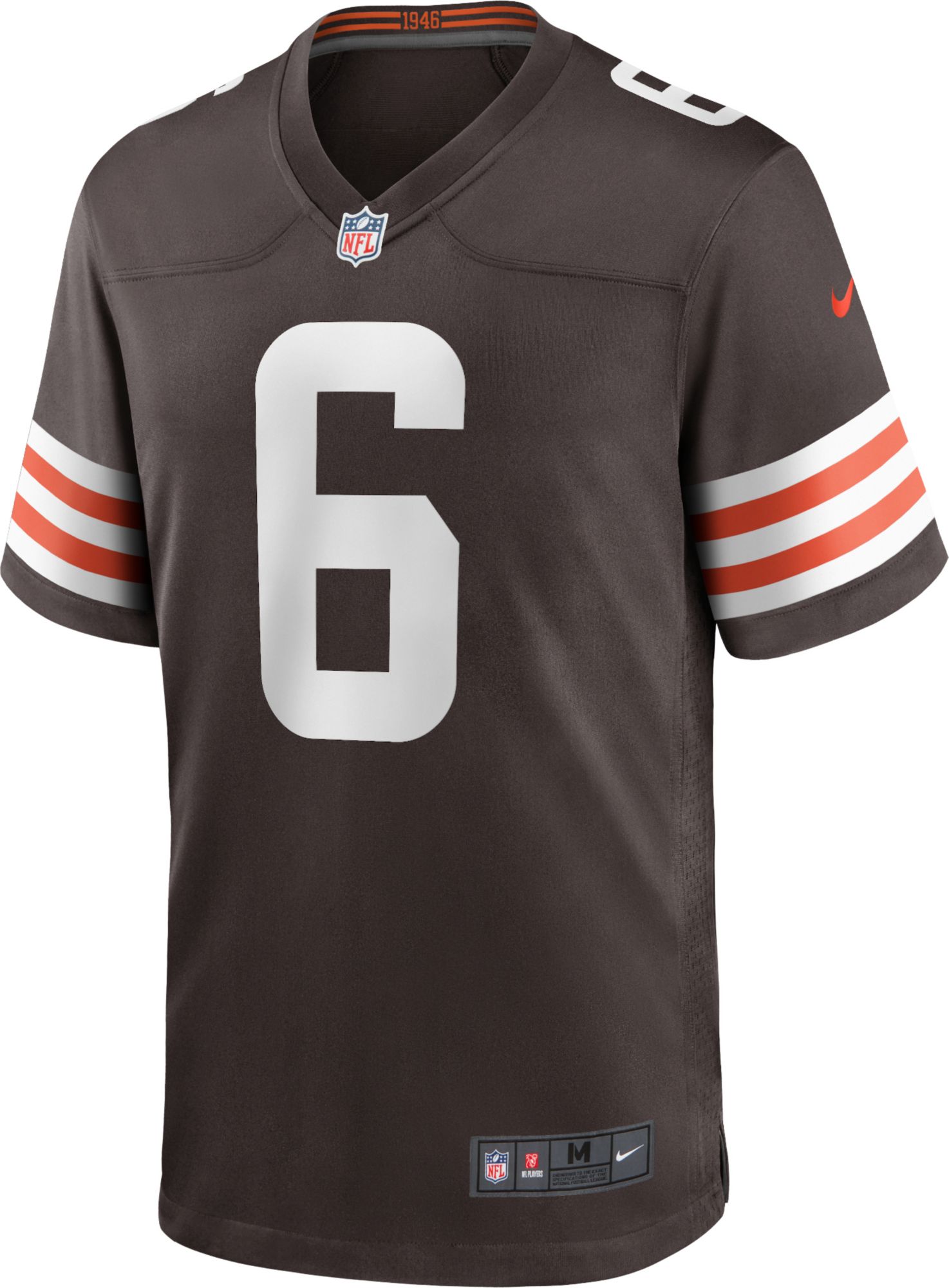 Nike Men's Cleveland Browns Baker Mayfield #6 Brown Game Jersey product image