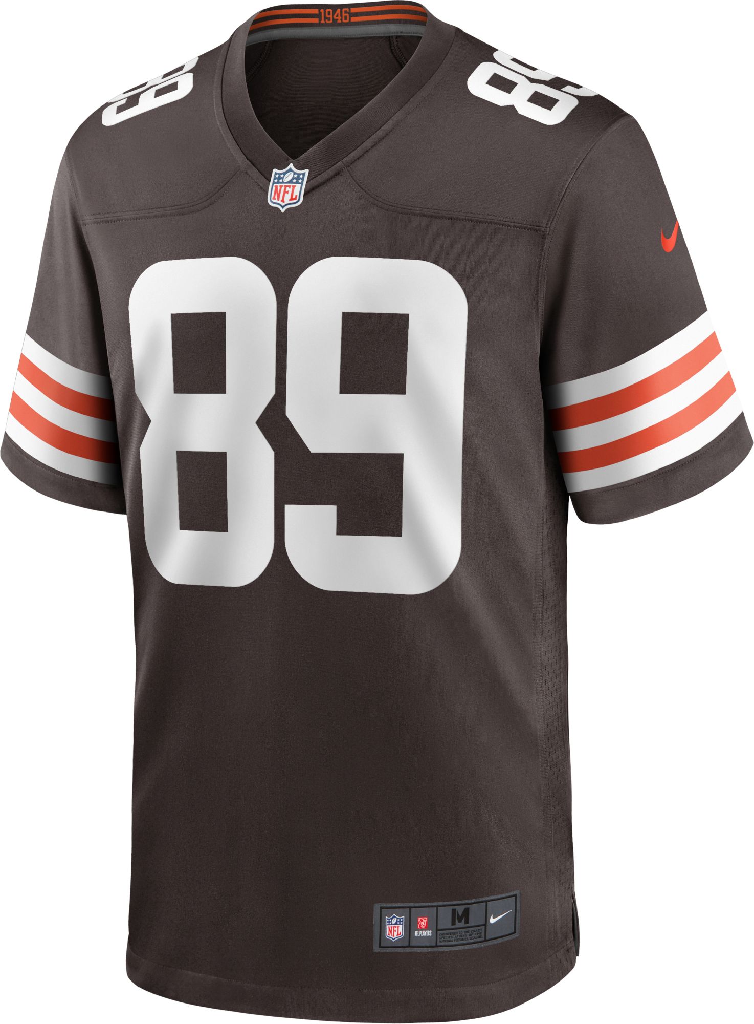 Nike Men's Cleveland Browns Cedric Tillman #89 Brown Game Jersey