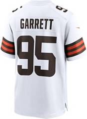 Nike Men's Cleveland Browns Myles Garrett #95 Away White Game Jersey product image