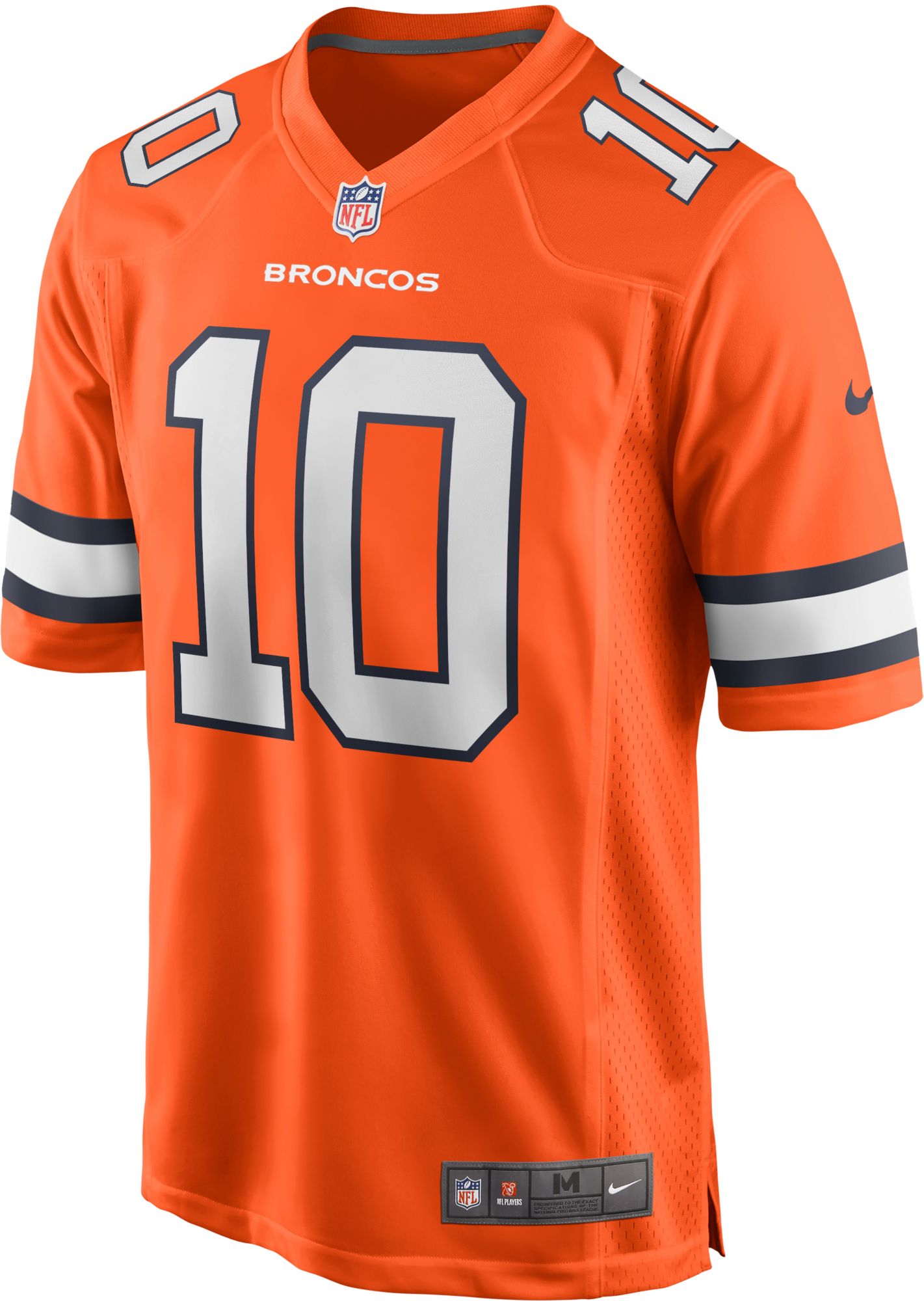Nike Men's Denver Broncos Jerry Jeudy #10 Alternate Orange Game Jersey product image